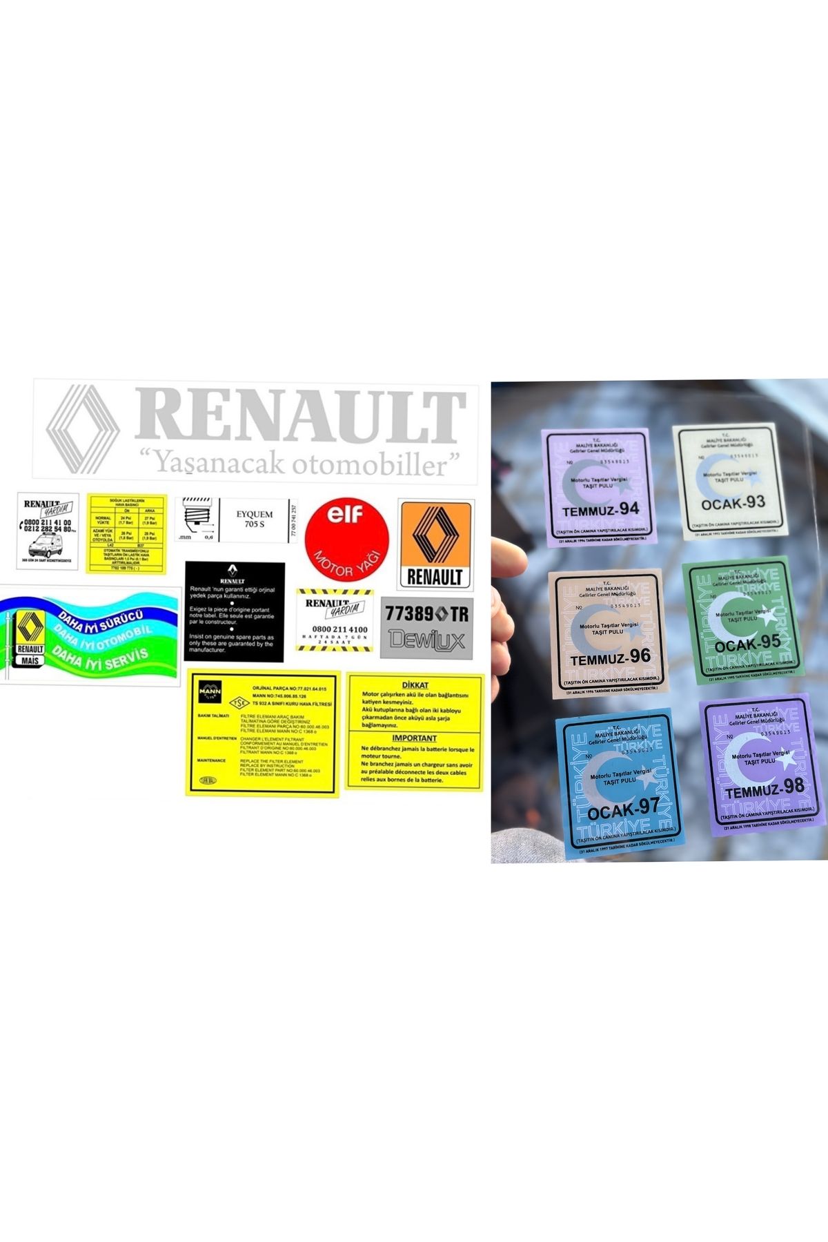 etikettakimi Renault Etiket Takımı Ve Cam Pulları