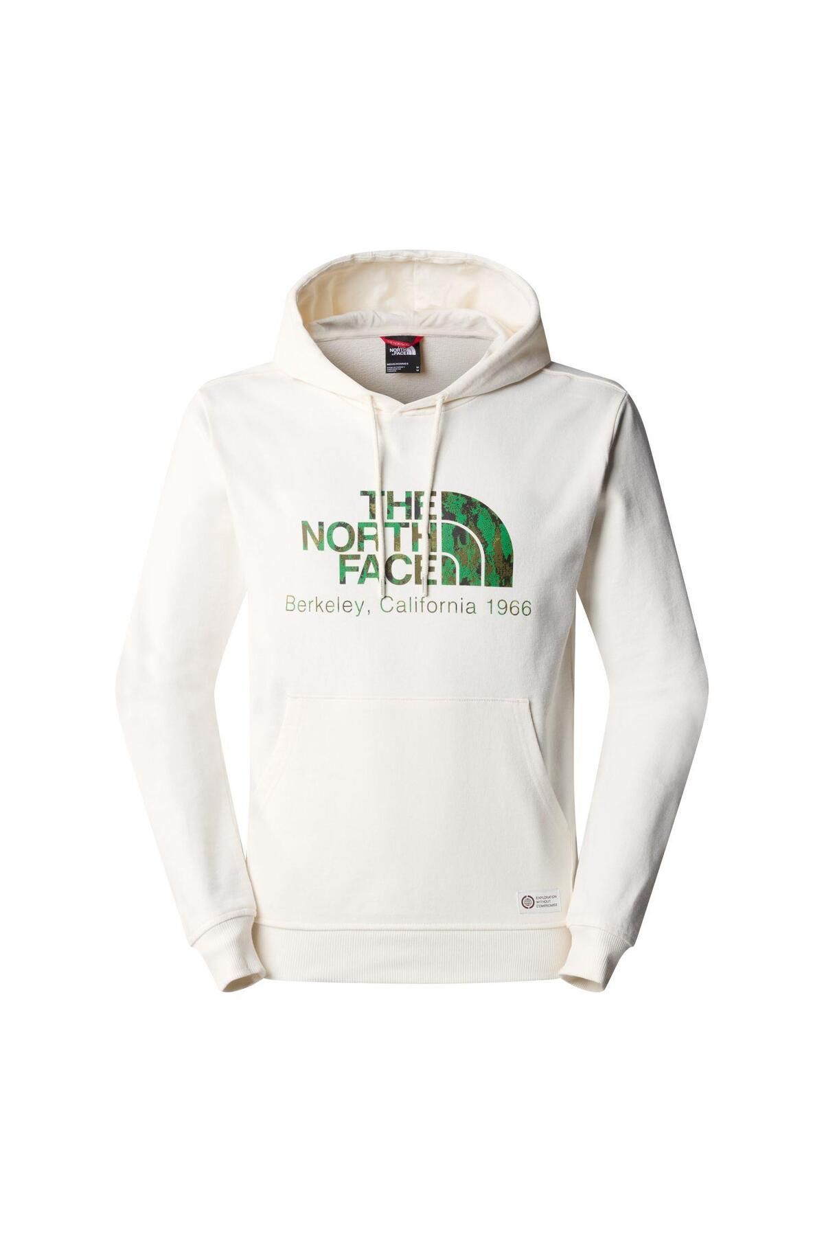 The North Face M BERKELEY CALIFORNIA HOODIE Erkek Sweat Shirt NF0A55GFQLI1 Beyaz-M