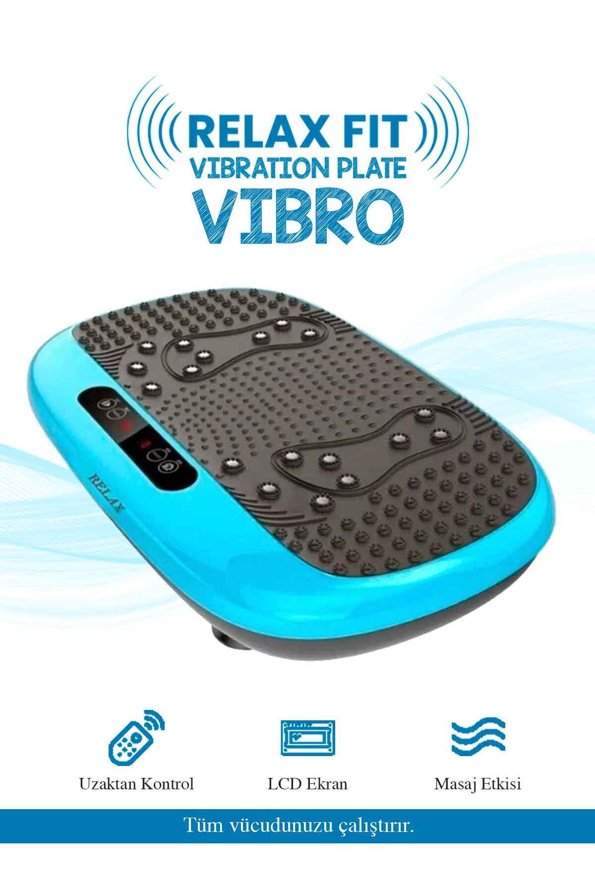 Relax Vibro Vibration Plate Egzersiz Fitness  Ve Titreşimli Basen Karın Kol Bacak Spor Aleti Cihazı