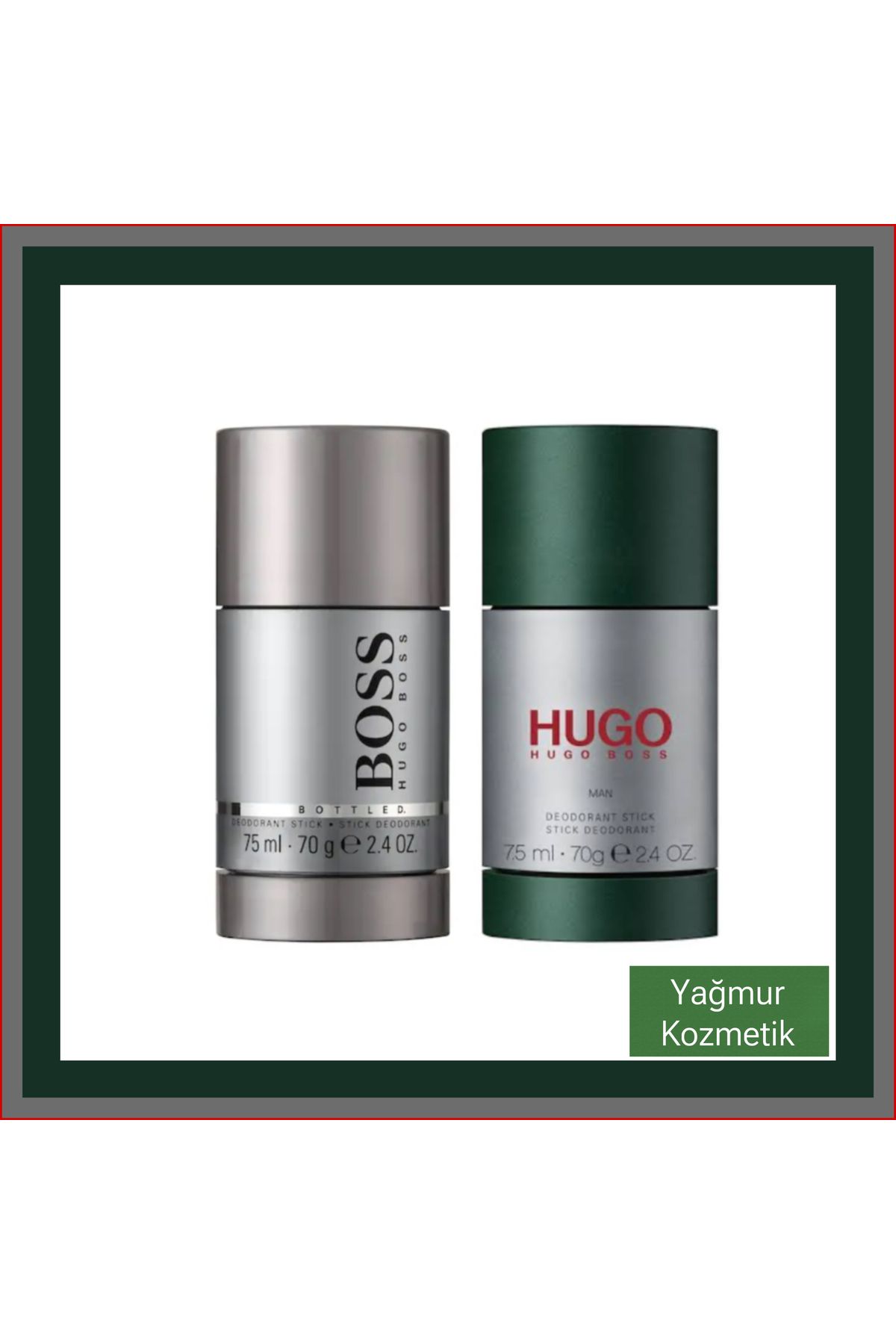 Hugo Boss Bottled Deodorant Stick 75ml+Green Deo Stick 75ml