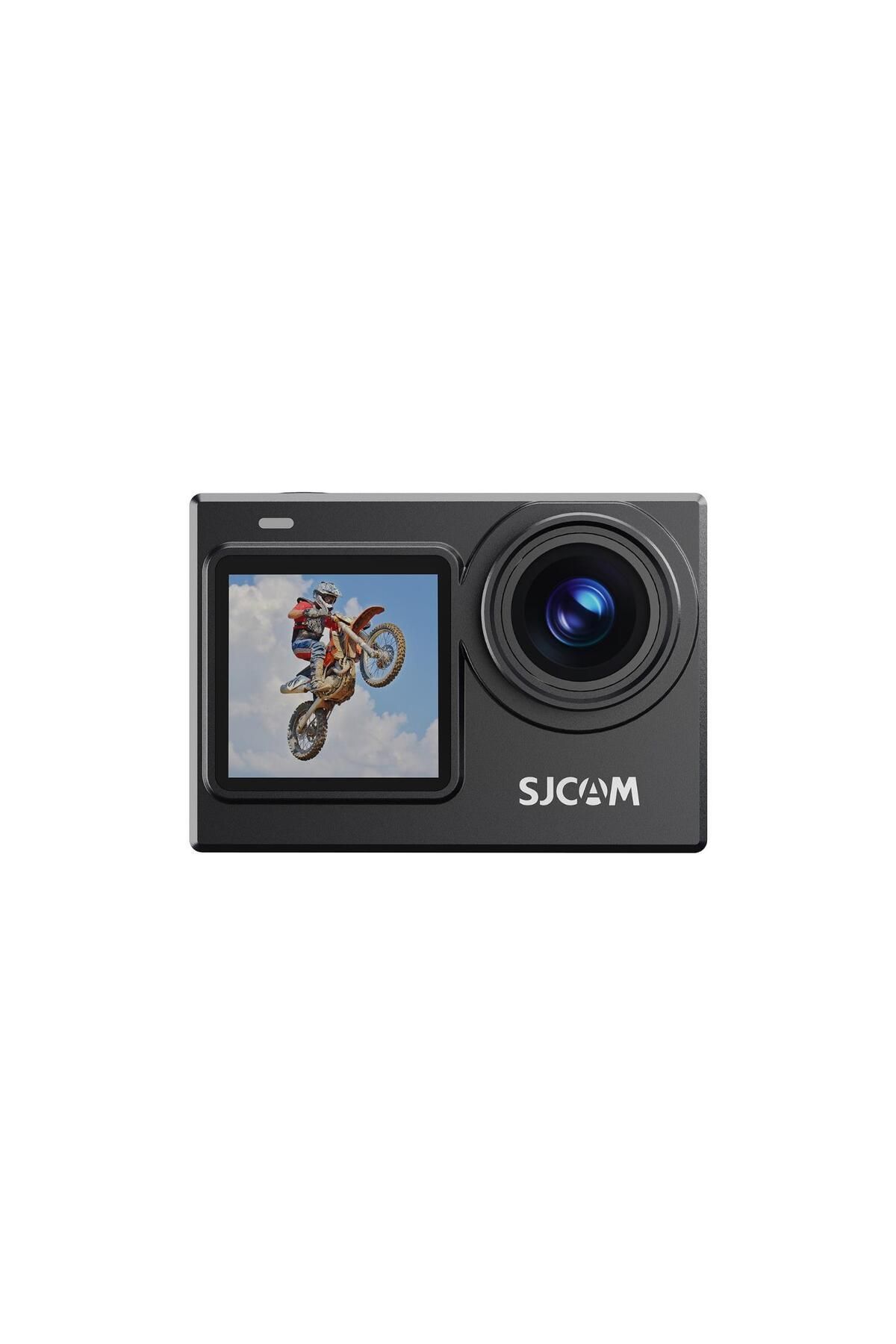 SJCAM SJ6 PRO WiFi 4K/60 UHD 24MP 165° Geniş Açı 1000mAh 2”/1.3” Çift Ekranlı Aksiyon Kamerası Siyah