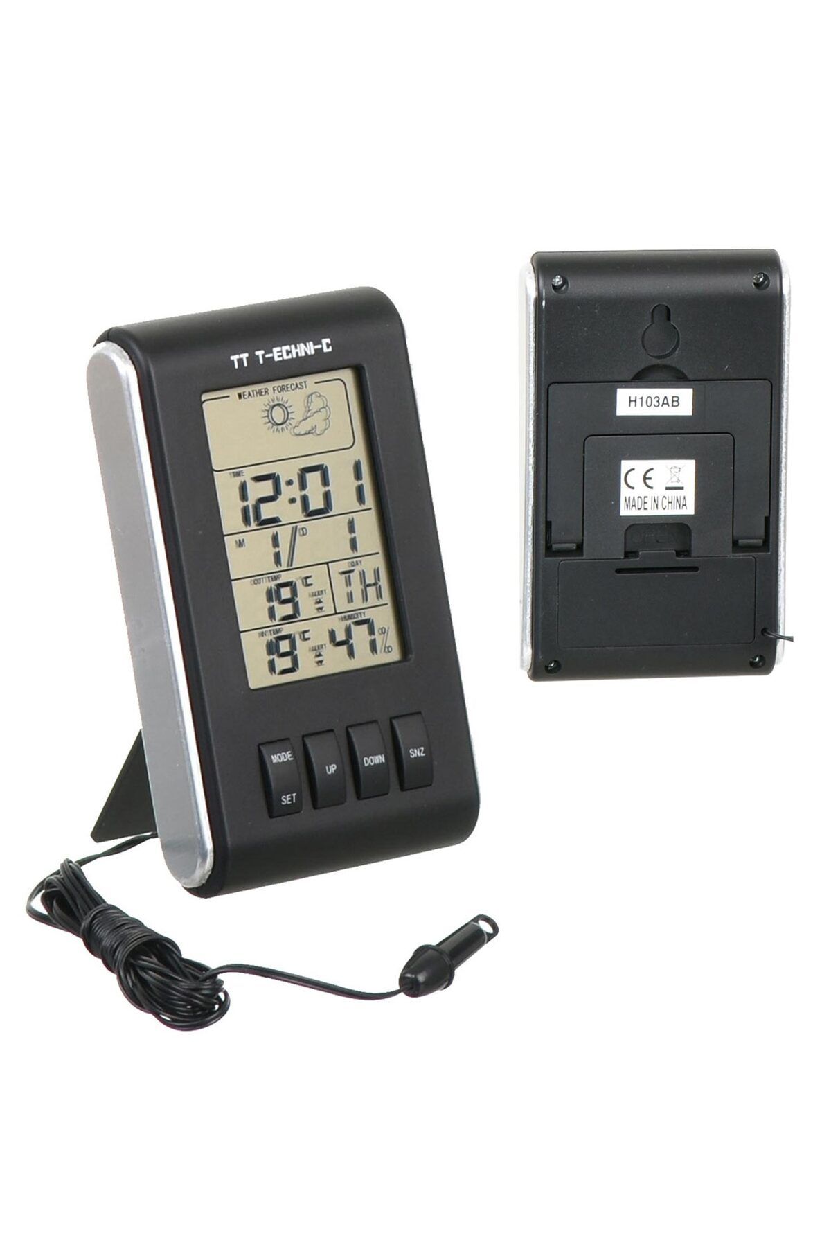 Mulvix Mlvx Termometre Dijital Nem Ölçer Saat Alarm Iç Diş Ortam  H-103Ab Mlv  Blsm
