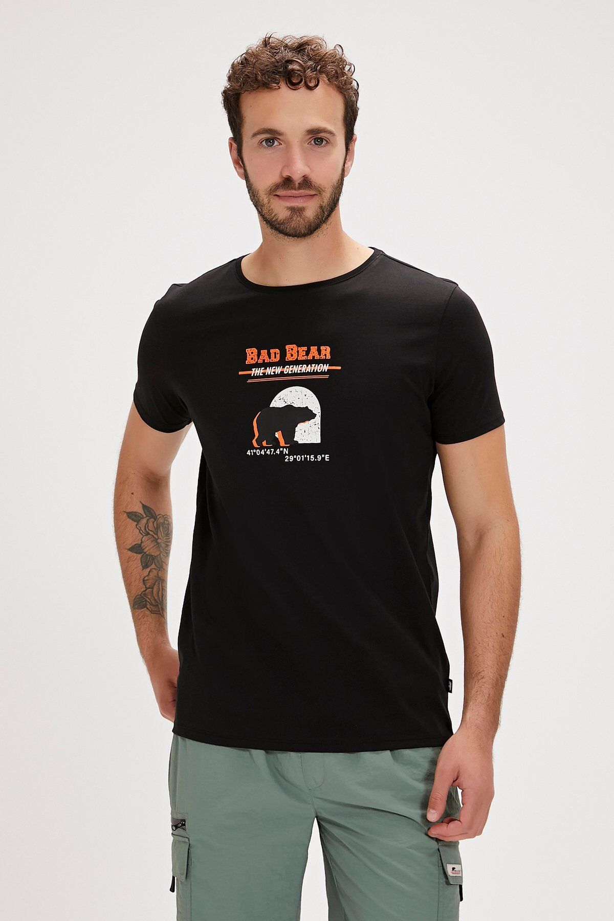Bad Bear DEREK T-SHIRT SİYAH Erkek Tshirt