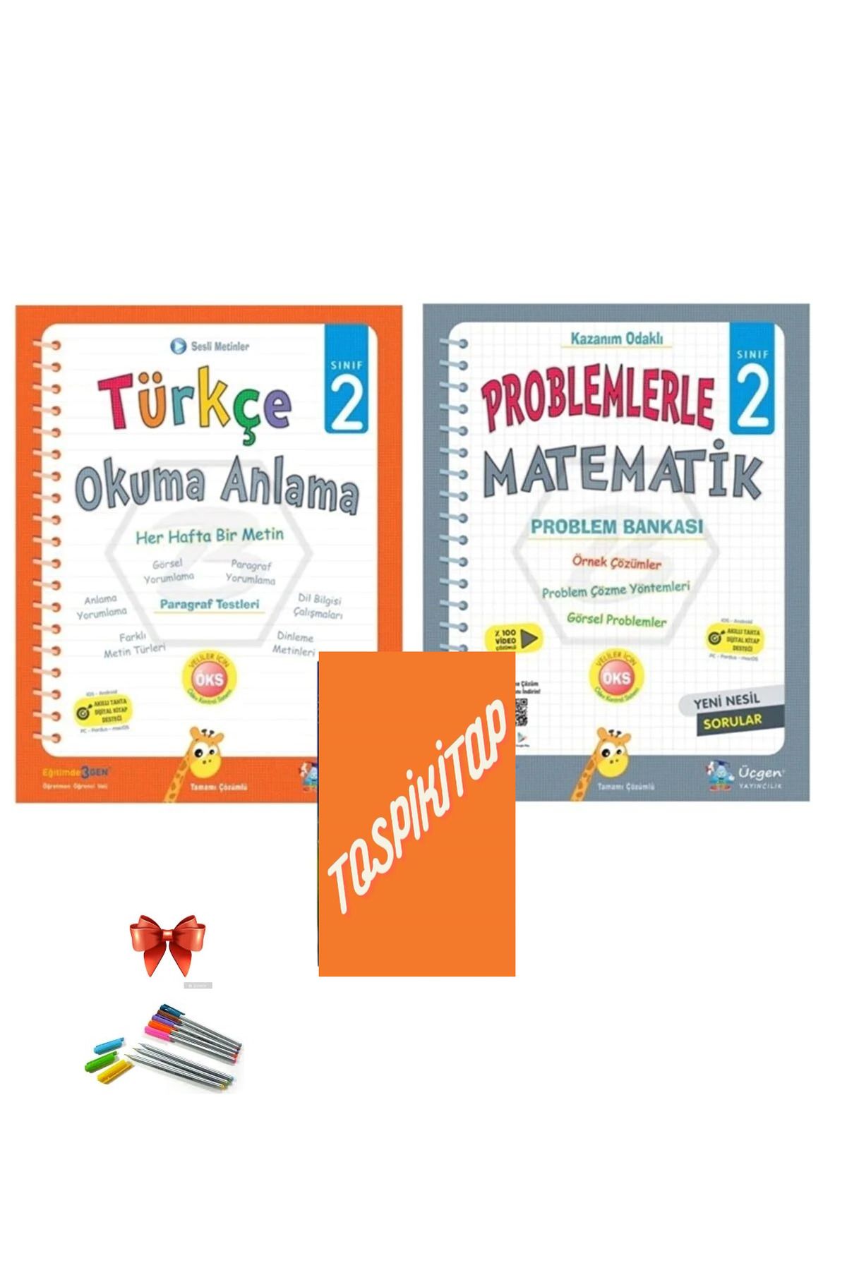 Kollektif Üçgen Yayıncılık Üçgen 2.sınıf Türkçe Okuma Anlama + Problemlerle Matematik