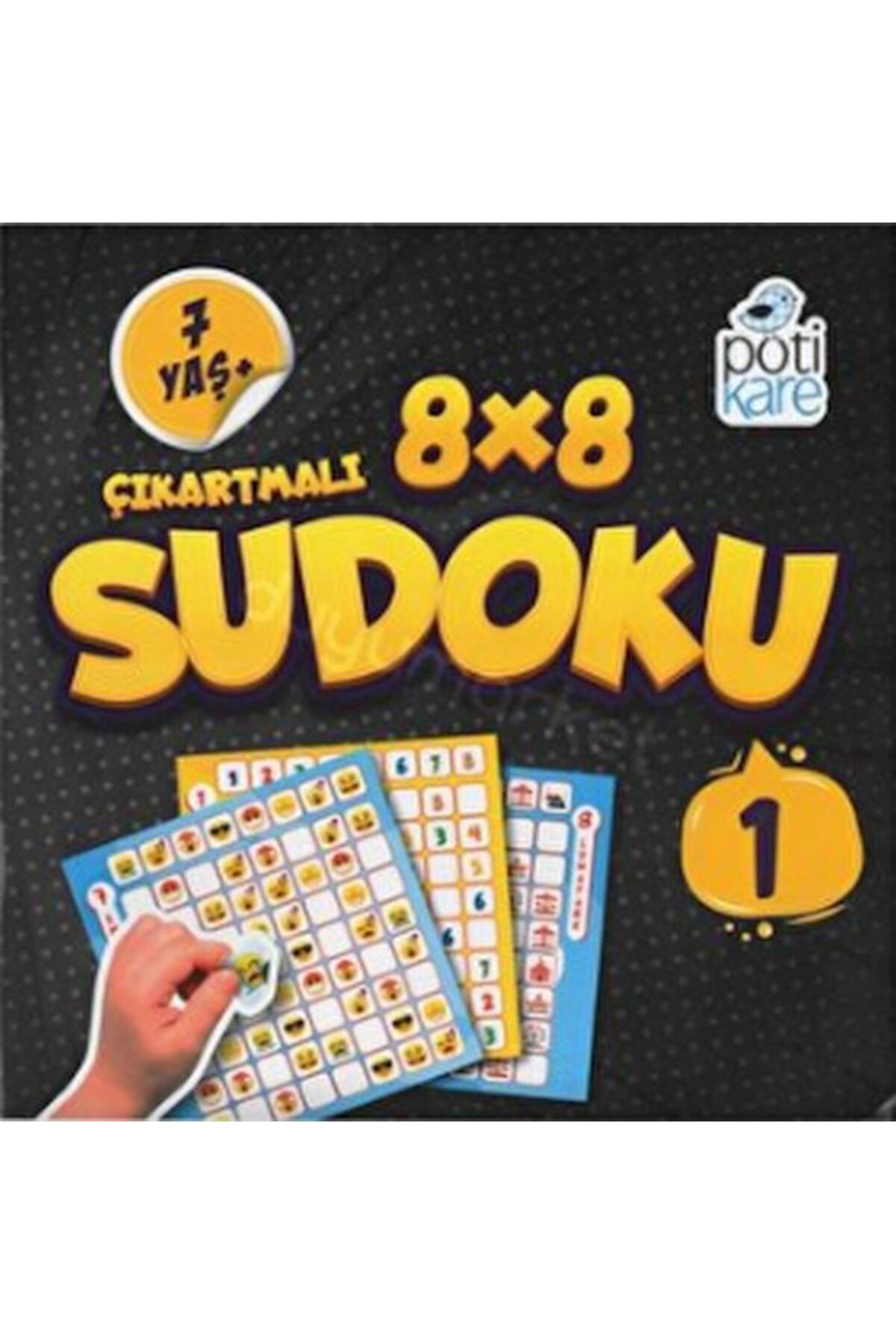 Pötikare Yayınları 8x8 Çıkartmalı Sudoku 7+ (1) Pötikare Yayınları (Korunaklı Poşetle)
