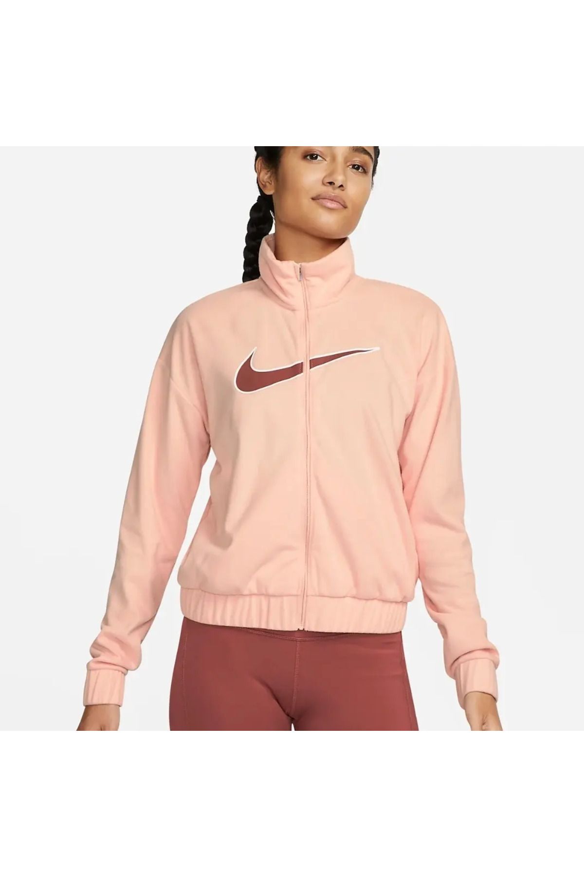 Nike Dri-Fit Swoosh Graphic Running Full-Zip Kadın Ceket ASLAN SPORT