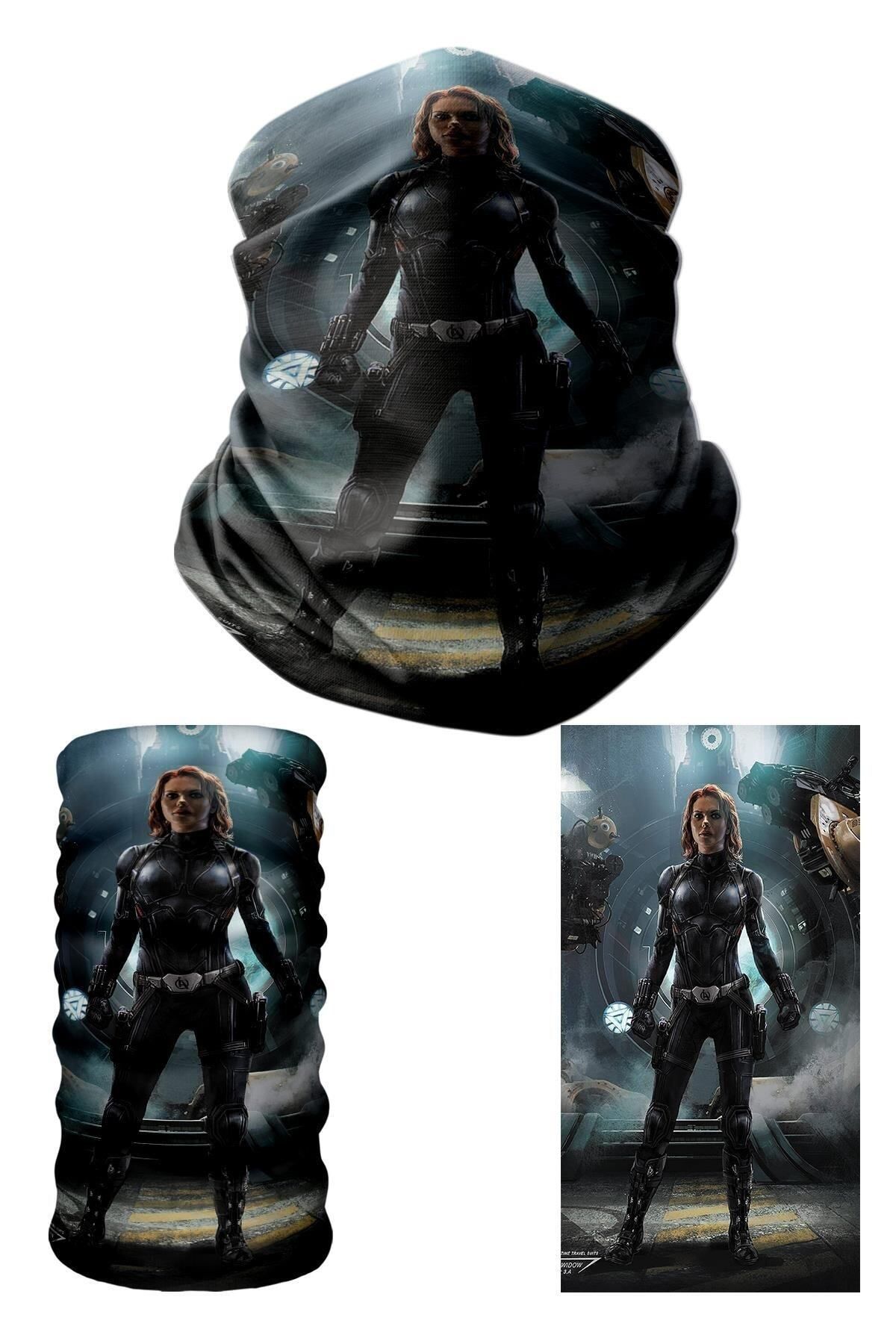 e-Taktik Marvel The Winter Soldier Desenli Dikişsiz Tüp Boyunluk Bandana Buff Baf