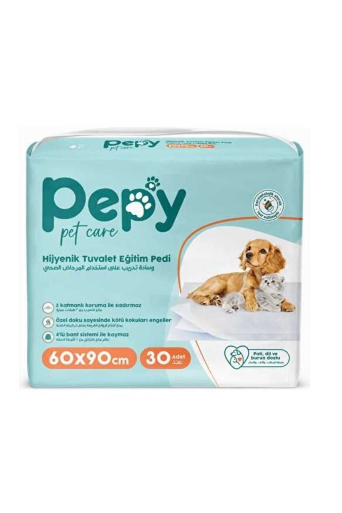 PEPY Hijyenik Yapışkanlı Tuvalet Eğitim Pedi Köpek / Kedi Çiş Pedi