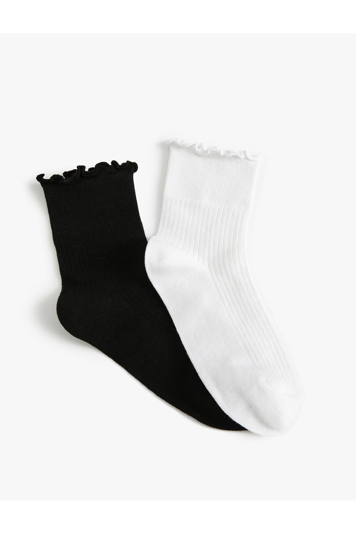 Koton 2'li Soket Çorap Seti Fırfır Detaylı Çok Renkli