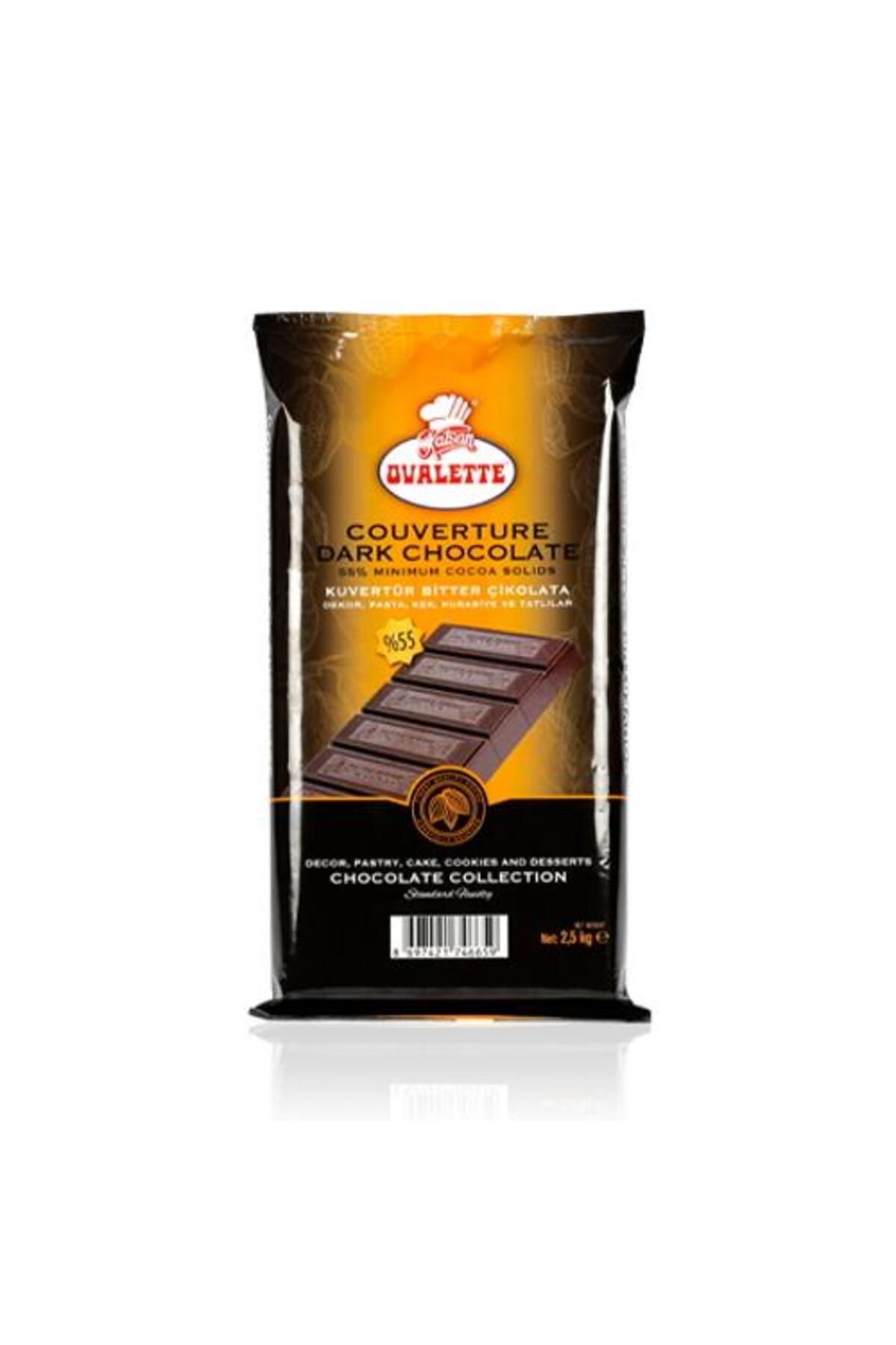 Katsan Ovalette Ovalette Kuvertur Bitter Çikolata (%55LİK)