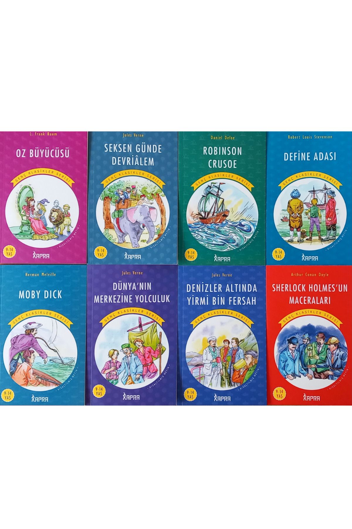 KAPRA YAYINLARI Dünya Çocuk Klasikleri 8 Kitap Set