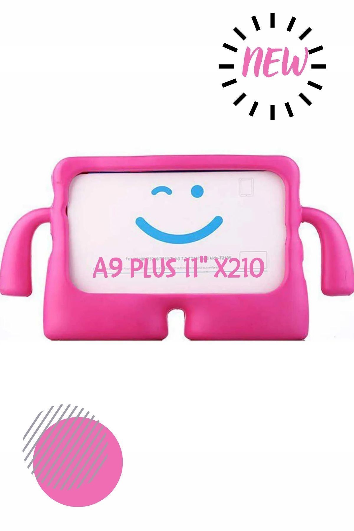 MİRAKSESUAR Galaxy Tab A9+ PLUS SM-X210 11 Inç Çocuklar Için Standlı Silikon Tablet Kılıfı