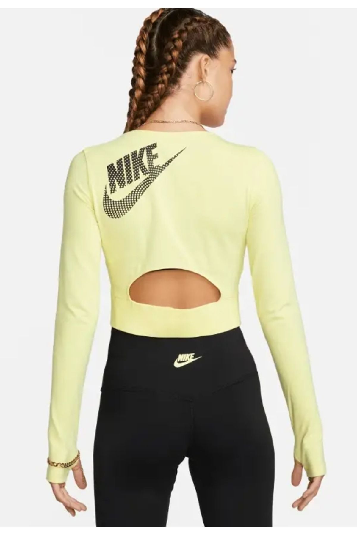 Nike Sportswear Gel-Dance Cropped Long-Sleeve Kadın Tişört