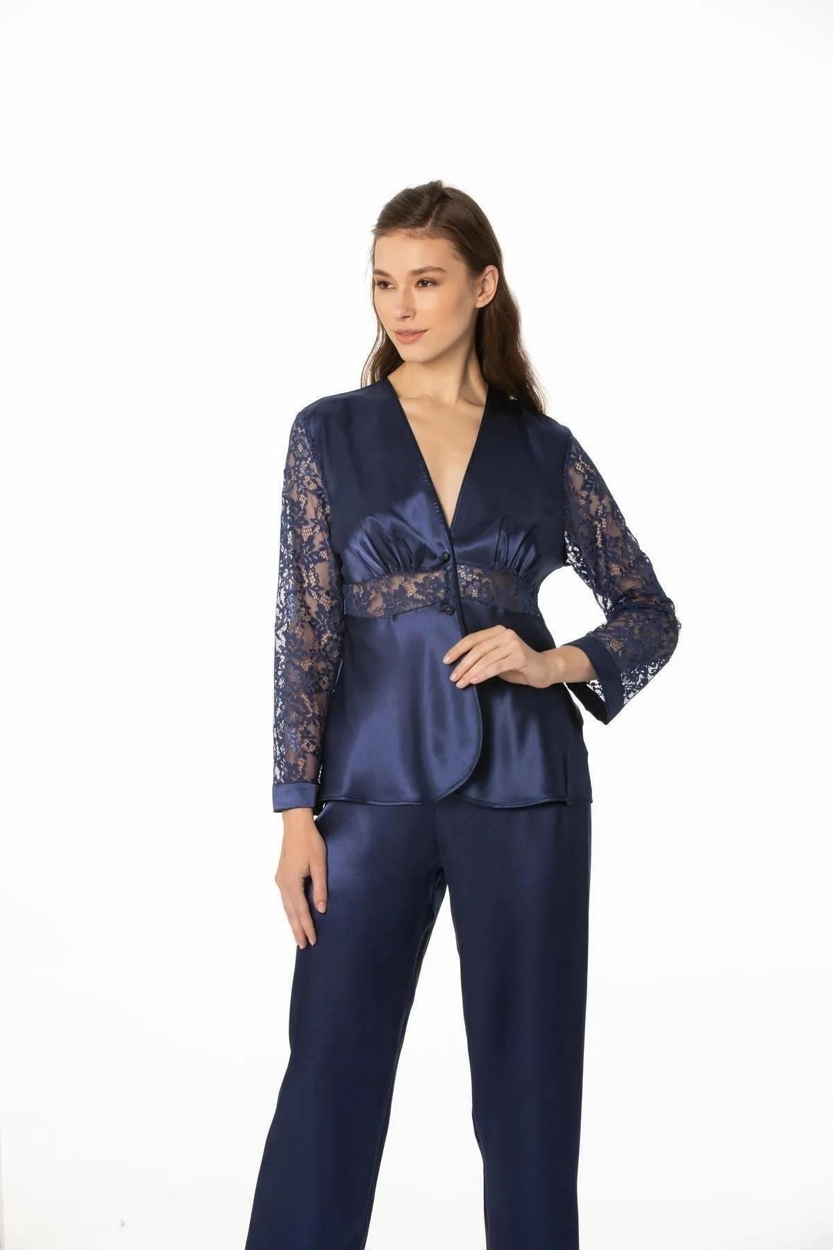 Pierre Cardin Kadın Saten Pijama Takım 1121