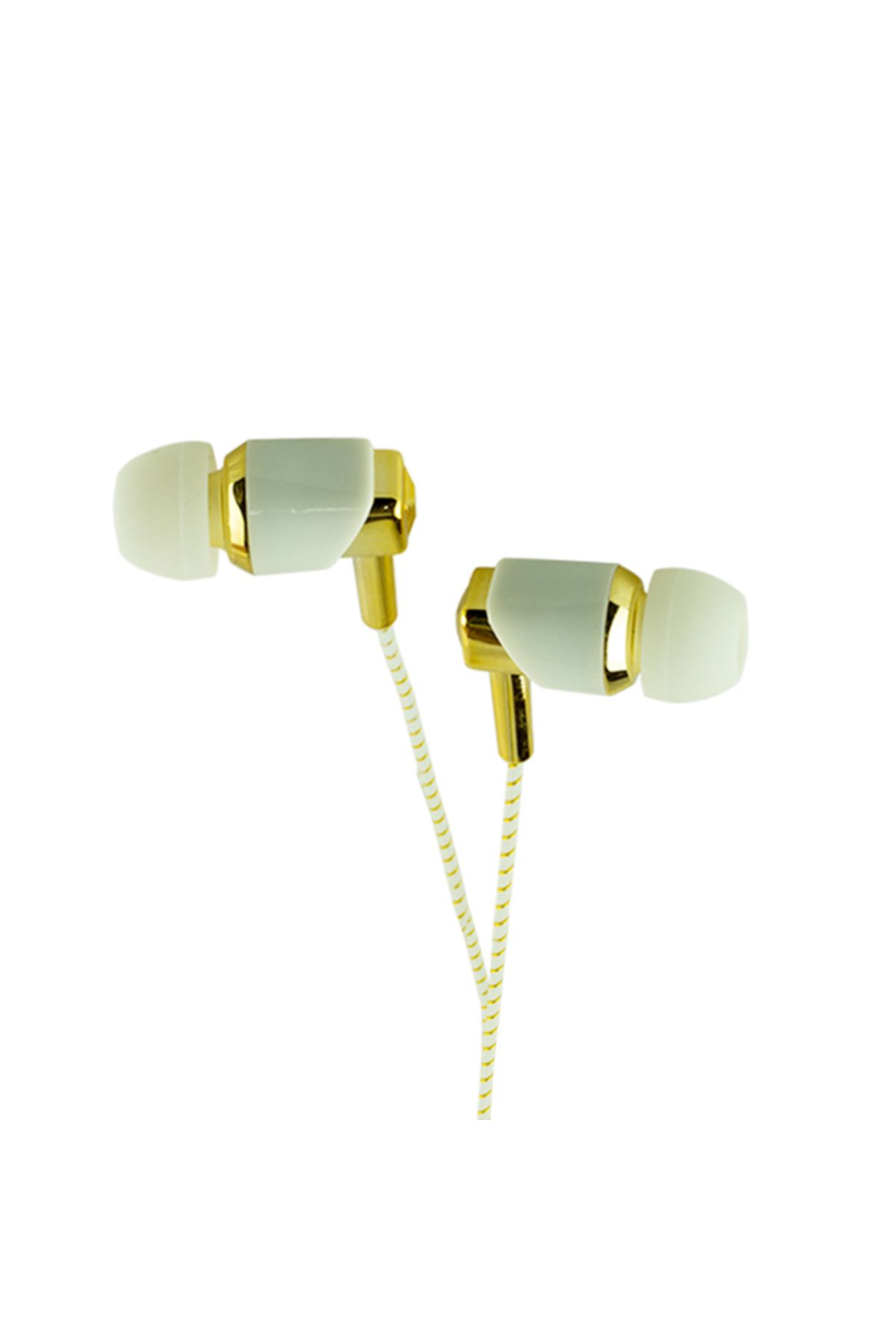 MasalUs W-8 Mikrofonlu Kulak İçi Kulaklık Gold * Gri 4434