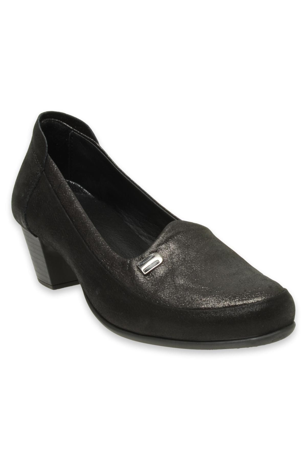 Mammamia D24Ya-3840Z Günlük Topuklu Siyah Kadın Ayakkabı