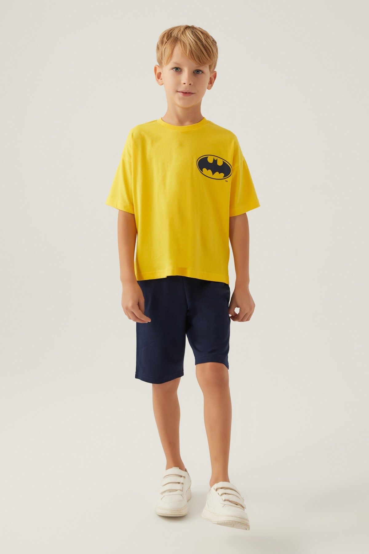 Batman Arka Ablemli Batman Kar Melanj Erkek Çocuk Bermuda Takım