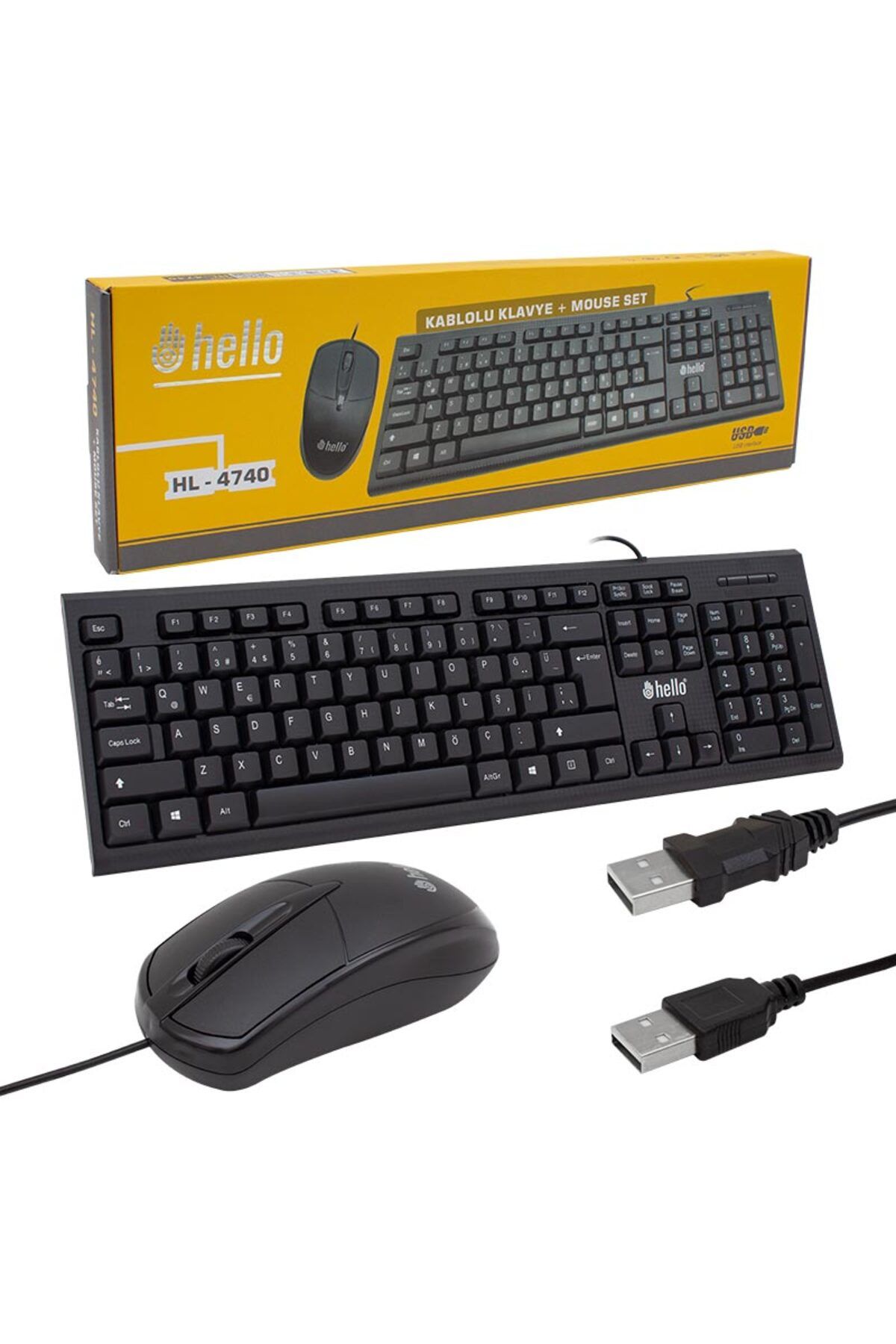 Genel Markalar Kablolu Klavye+mouse Set (4434)