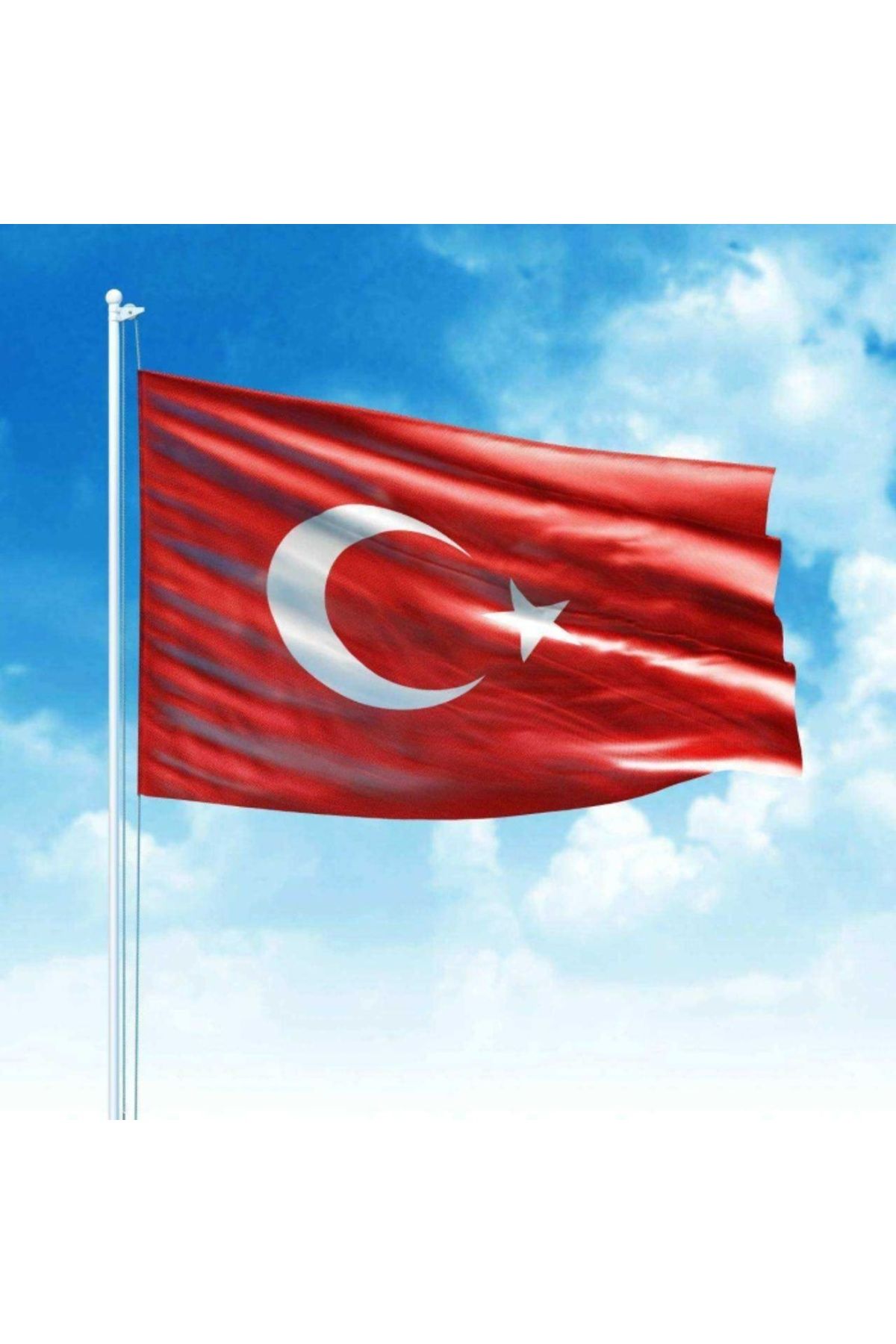 Asilmeydan Türkiye Cumhuriyeti Bayrağı 100x150cm metre -Raşel Kumaş -Büyük Bayrak