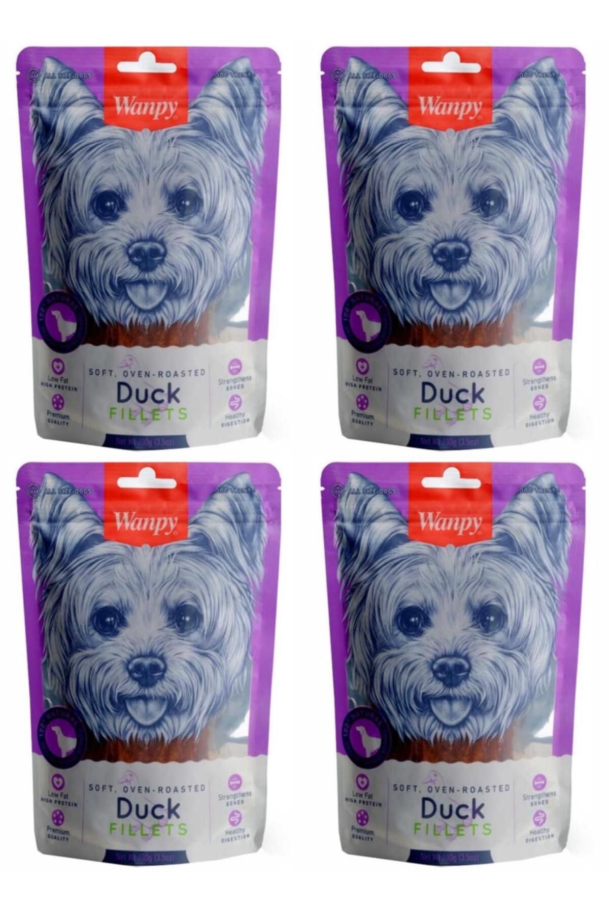 Wanpy Gerçek Ördek Fileto 100 gr Köpek Ödülü 4 ADET