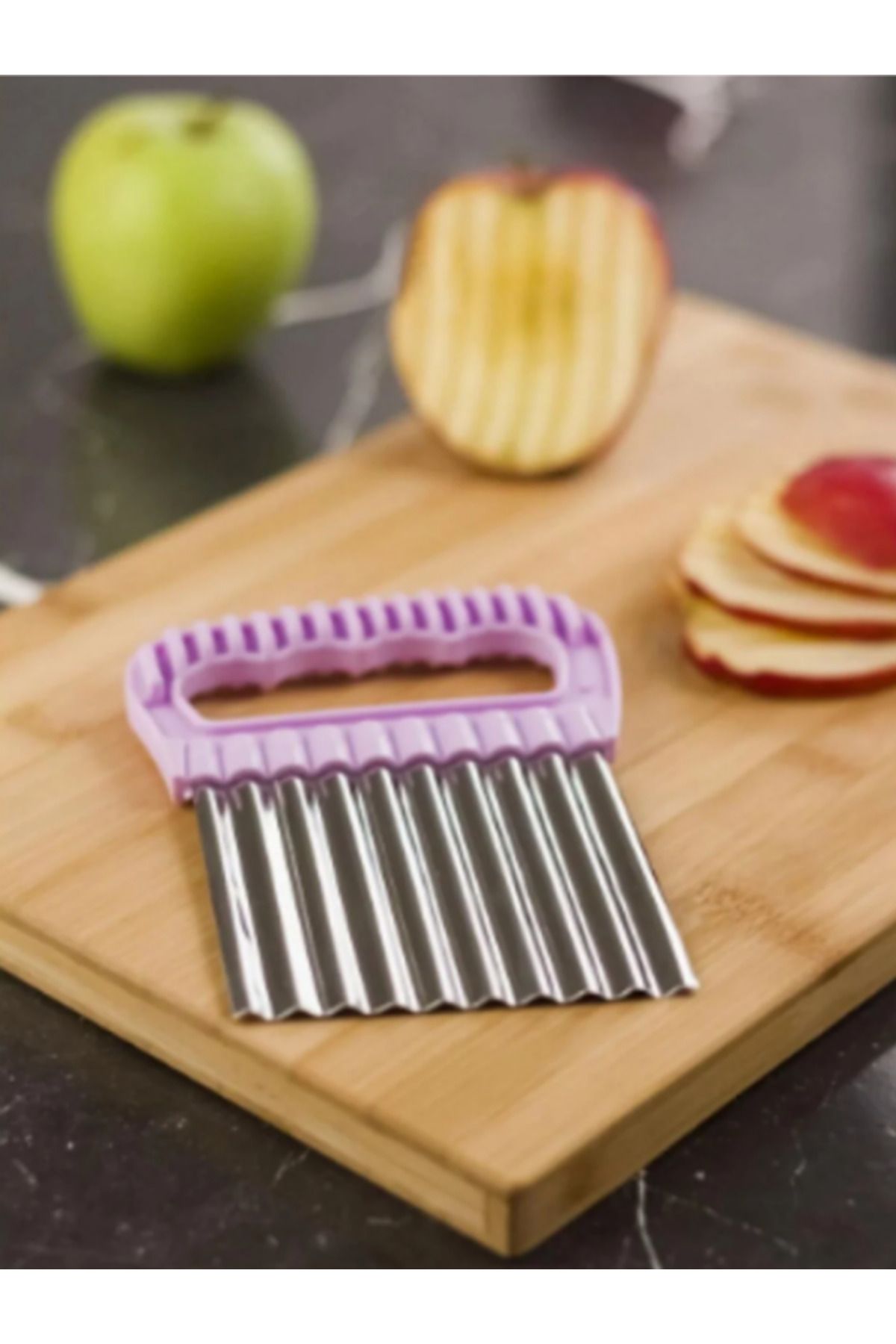 Adrift Paslanmaz Çelik Pratik Meyve Sebze Patates Doğrama Dilimleme Cips Bıçağı (çelik)