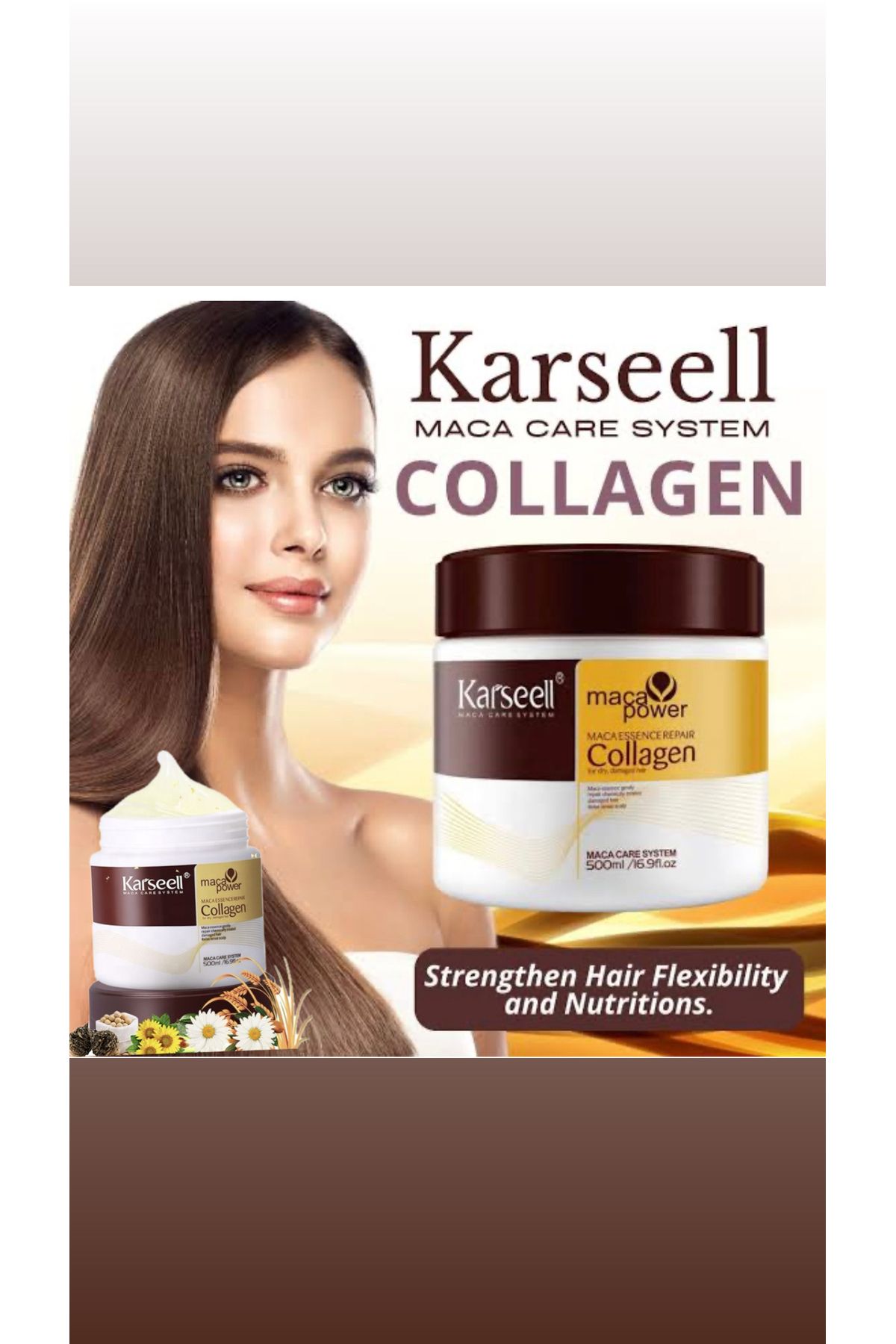 KARSEELL İTALY Karseell Maca Power Haır Mask 500 ml Collagen
