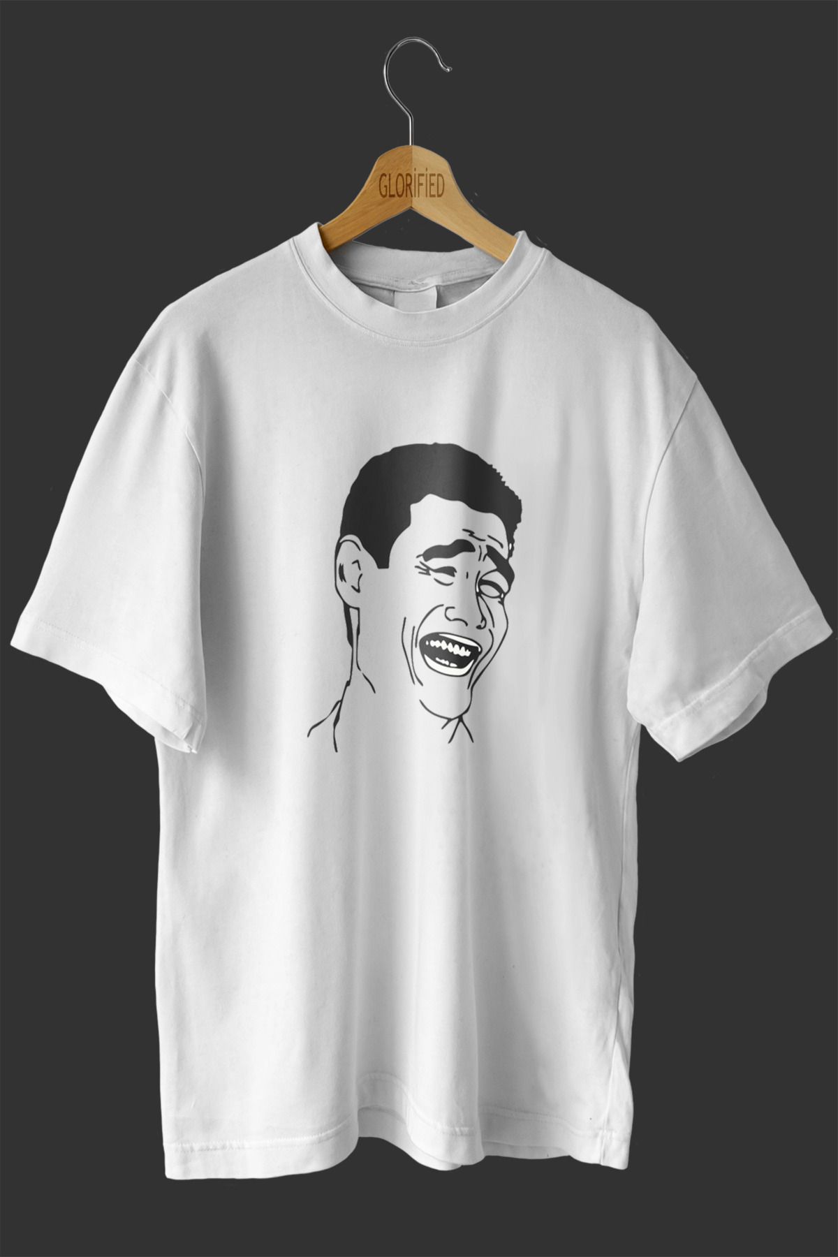 CB MAN COLLECTİON Çok Komik Tasarım Baskılı Oversize T-shirt ( Tişört )
