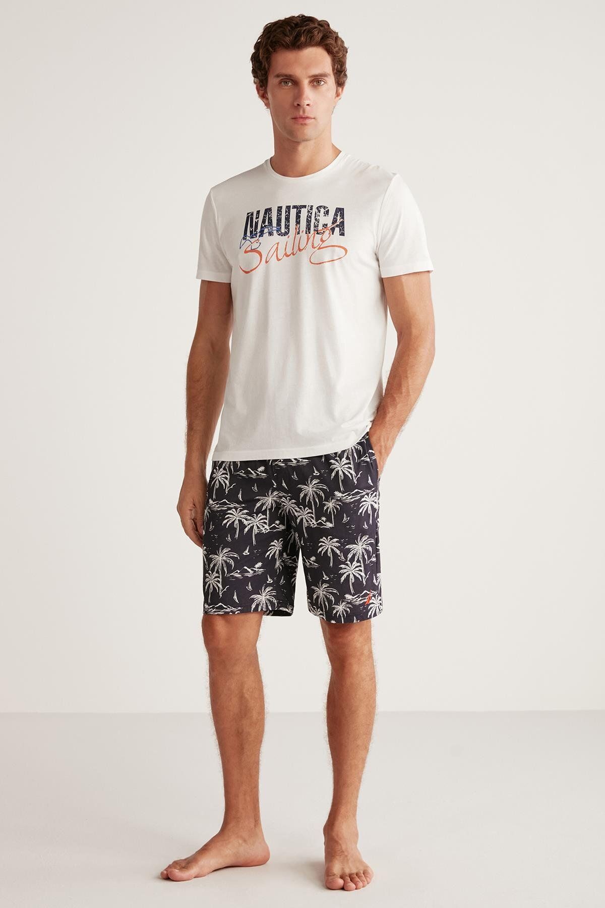 Nautica Tişört ve şort pijama takımı