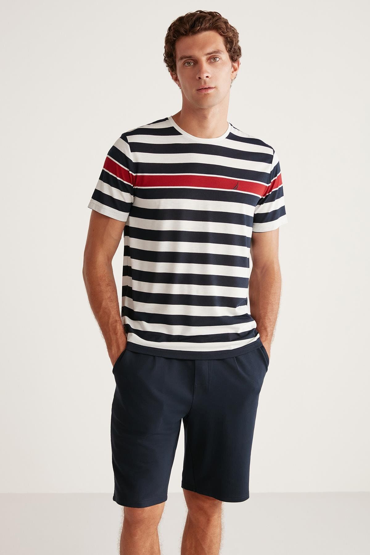 Nautica Tişört ve şort pijama takımı