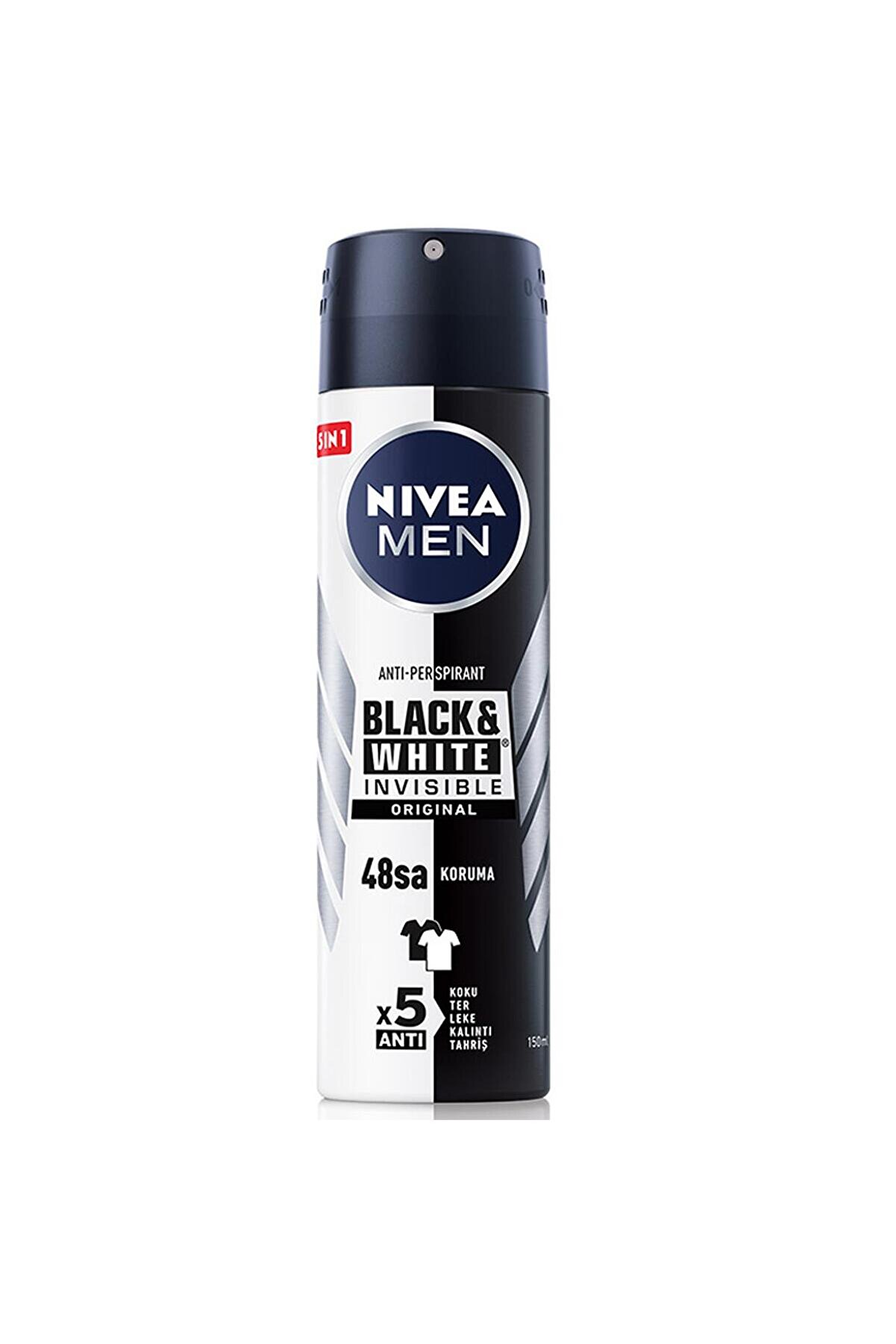 NIVEA Men Black White Invisible Original Erkek Deodorant Sprey 150 ml