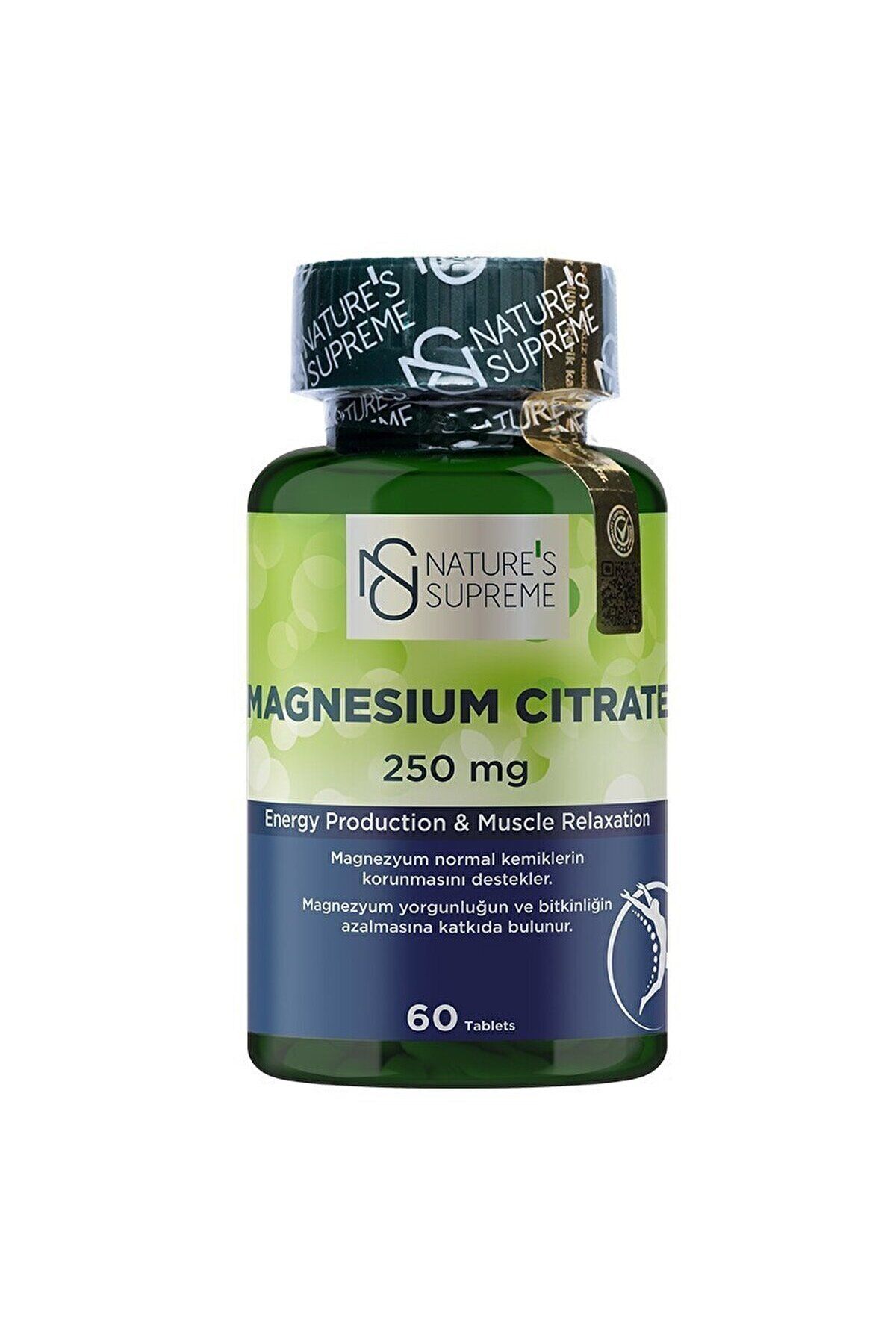 Natures Supreme Magnesium Citrate 250 Mg 60 Tablet