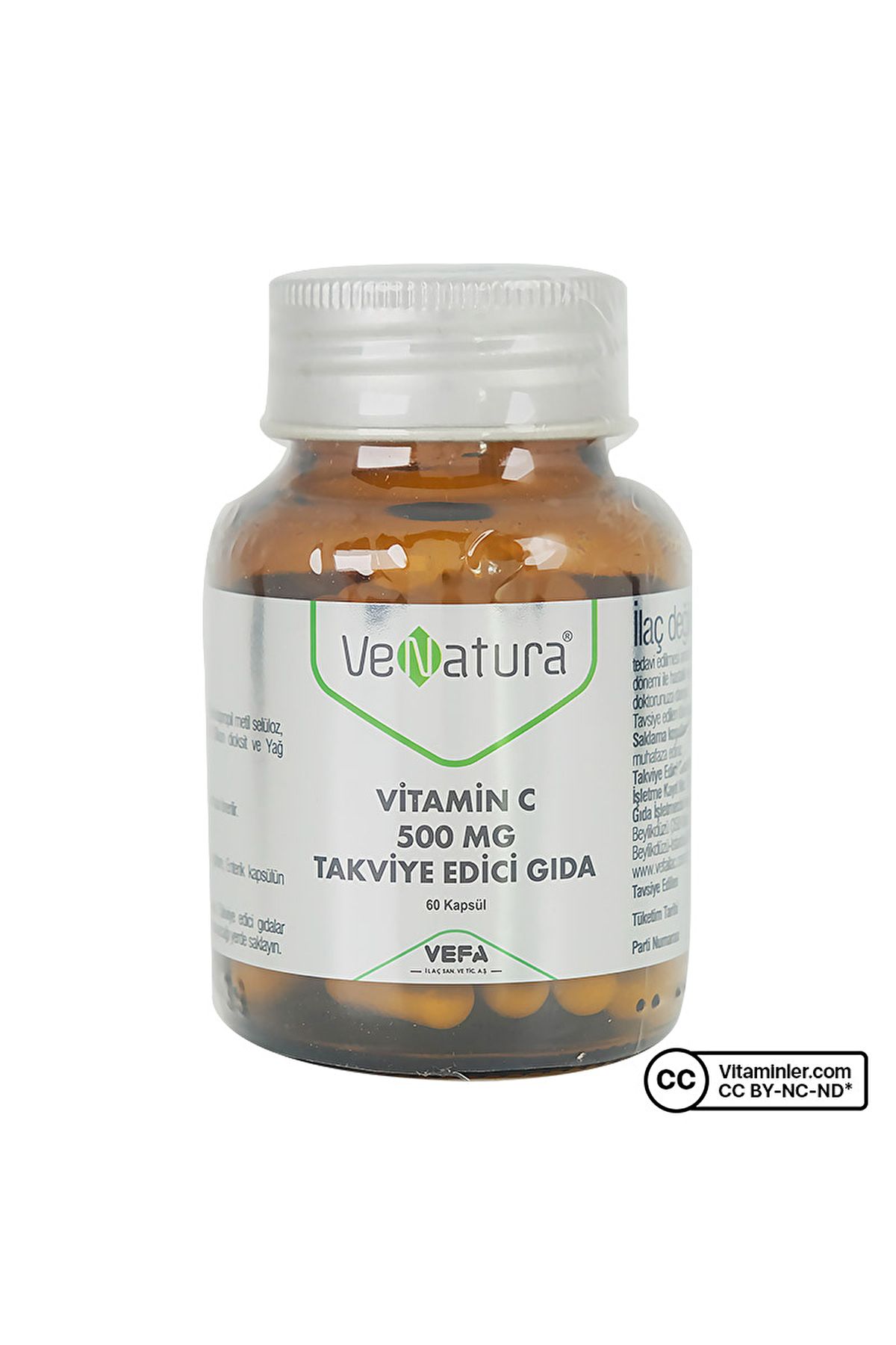Venatura Vitamin C 500 Mg Takviye Edici Gıda