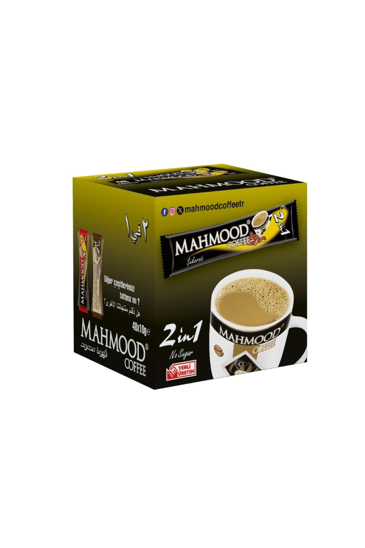 Mahmood Coffee 2'si 1 Arada Hazır Kahve 48 Adet X 10 gr