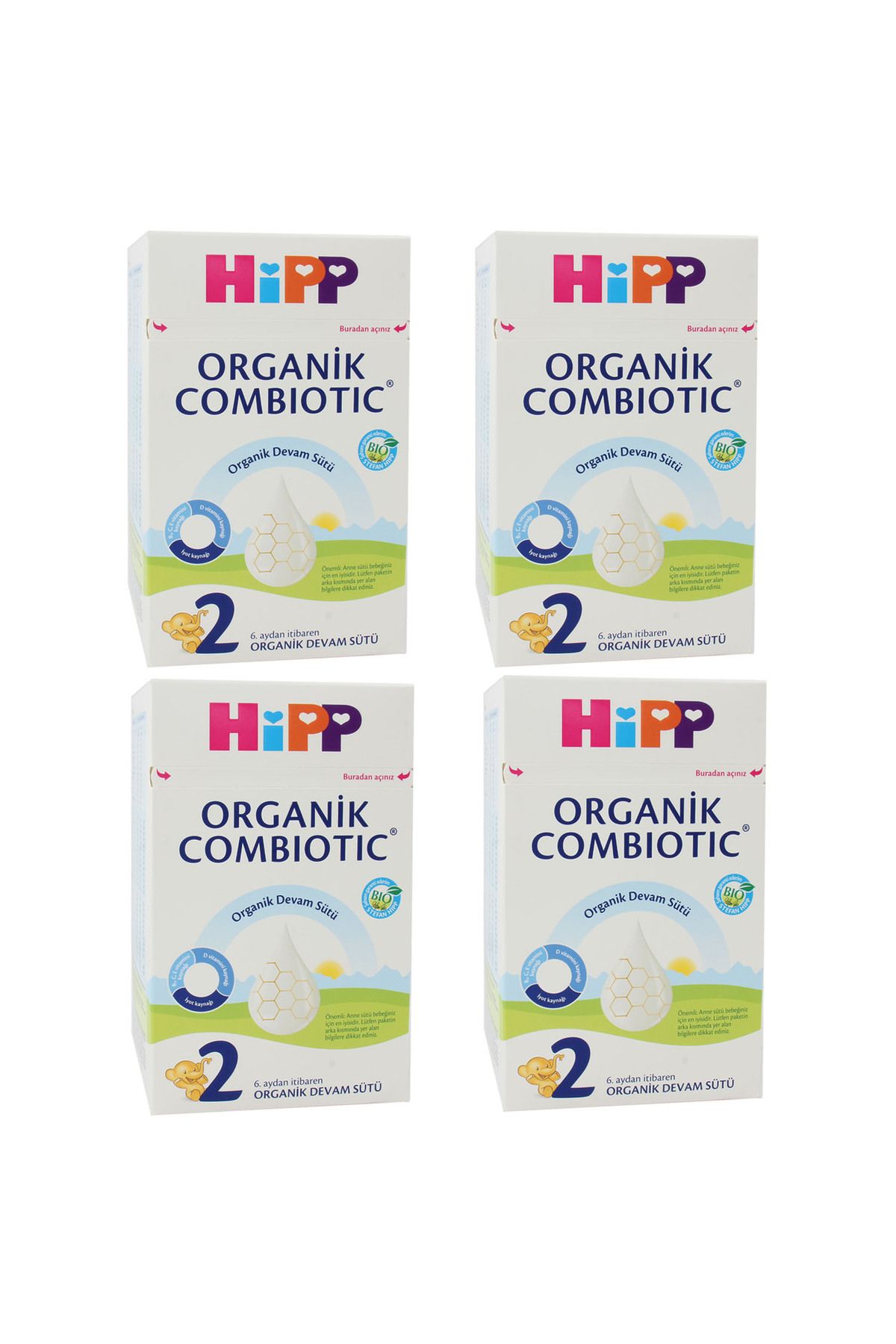 Hipp 2 Organik Combiotic Devam Sütü 800 gr 4 Adet