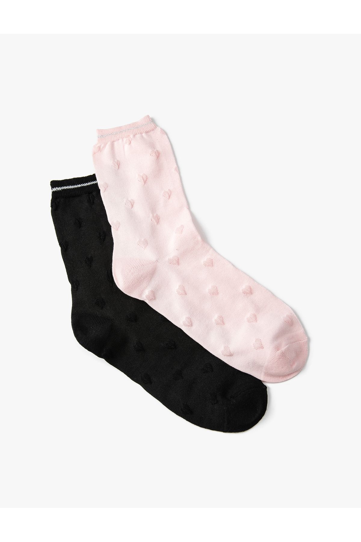 Koton Kalpli Çorap 2'li Sim Detaylı İşlemeli Çok Renkli