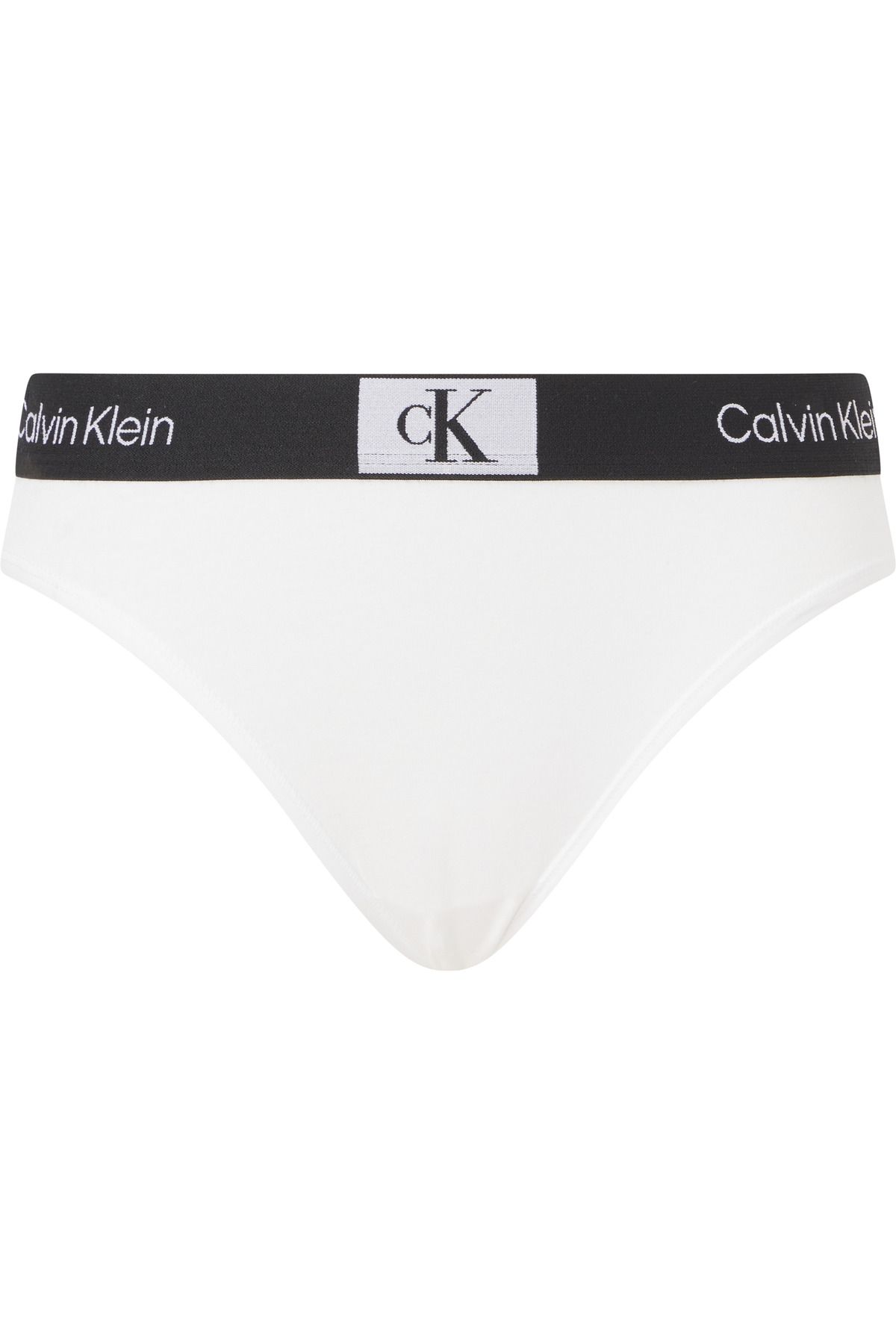 Calvin Klein İmzalı Elastik Bantlı Beyaz Külot 000qf7222e-100