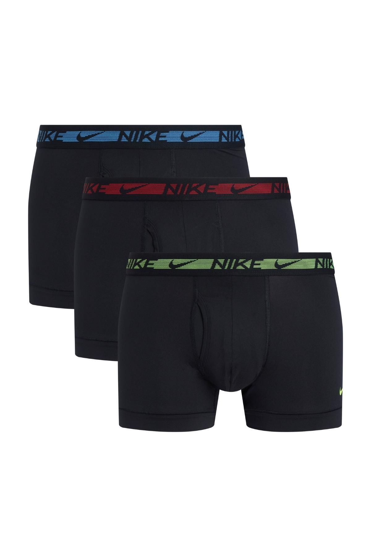 Nike Erkek Marka Logolu Elastik Bantlı Günlük Kullanıma Uygun Siyah3 Boxer 0000Ke1152-9V5