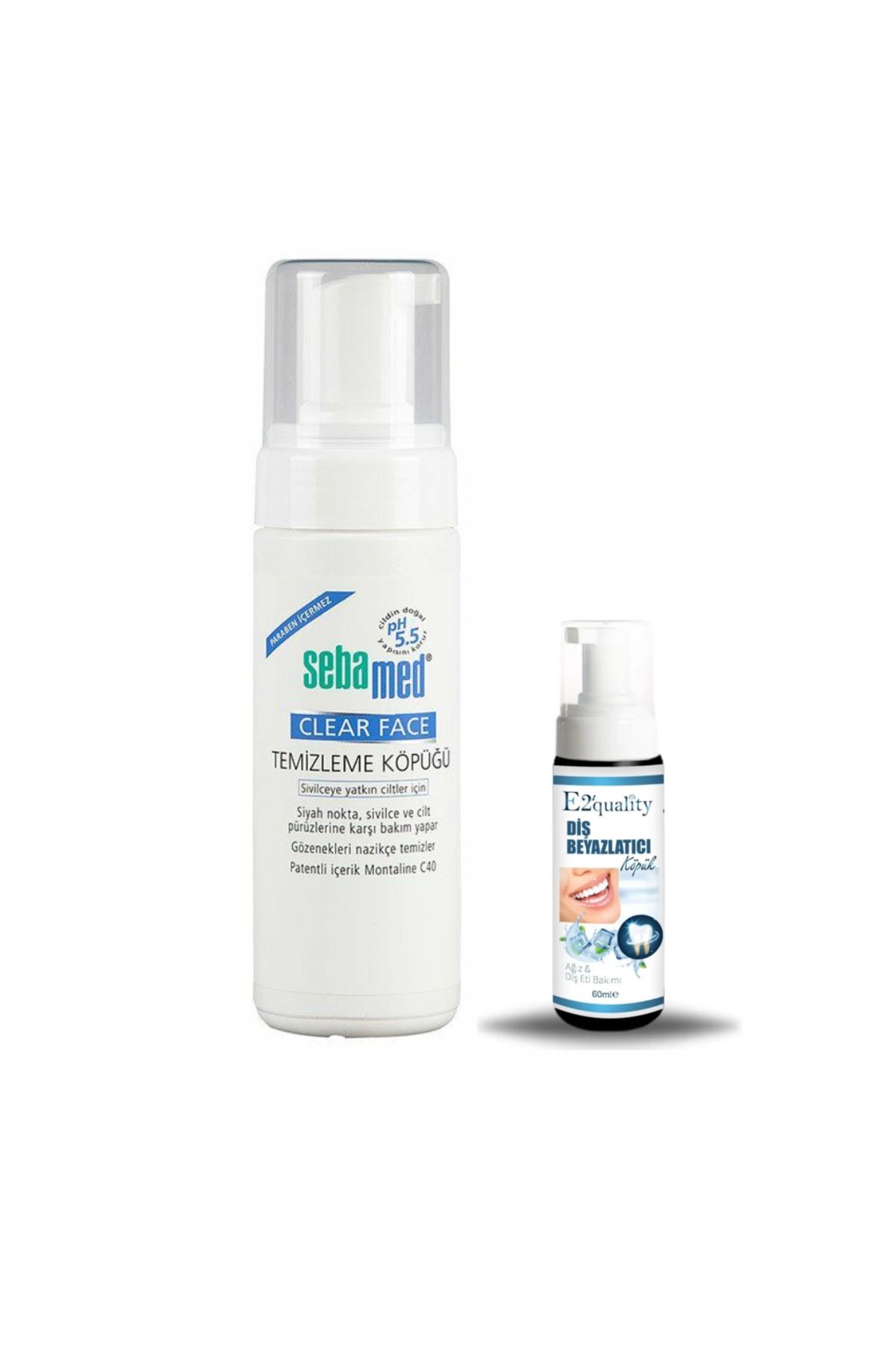 Sebamed Clearface Temizleme Köpüğü 150 ml + Hediye Diş Beyazlatıcı Köpük