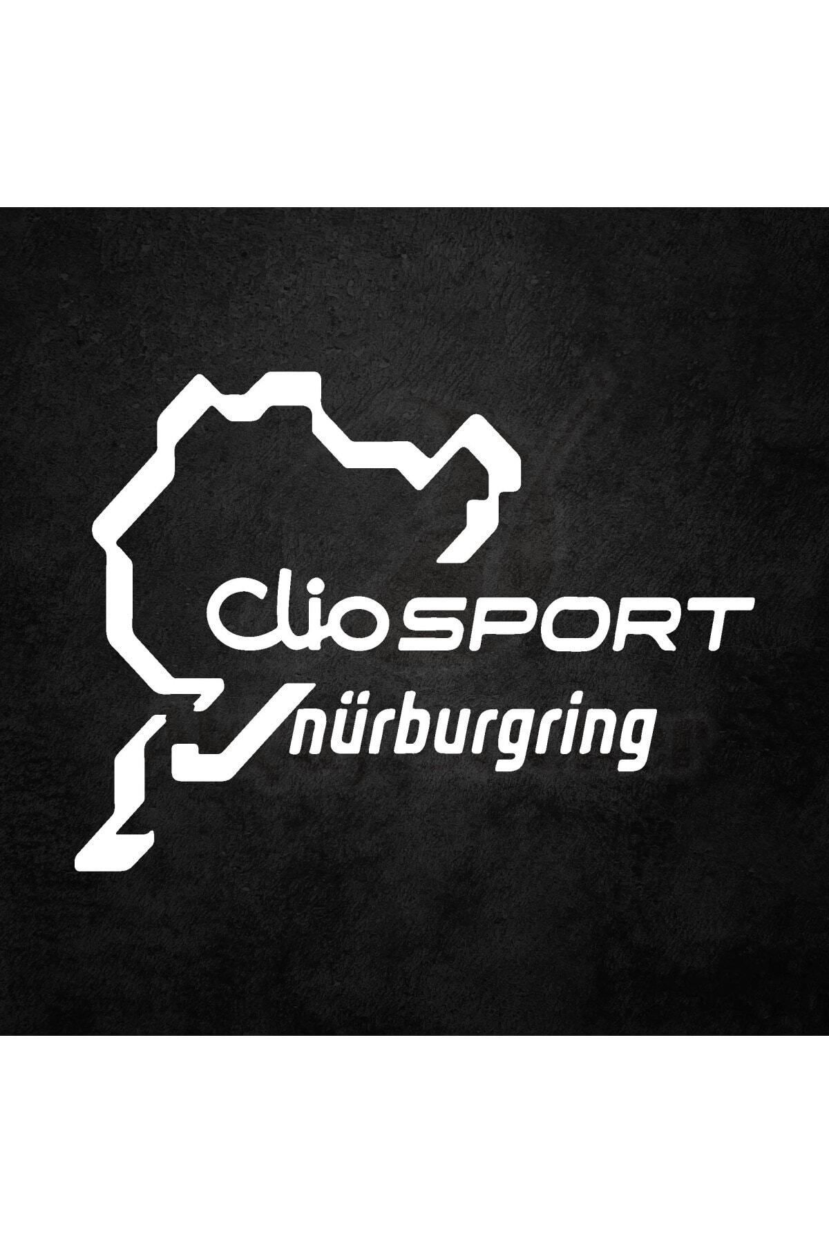 Genel Markalar Clio Nürburgring İçin özel yeni uyumlu Aksesuar Oto özel yeni sticker Beyaz 20*17 Cm