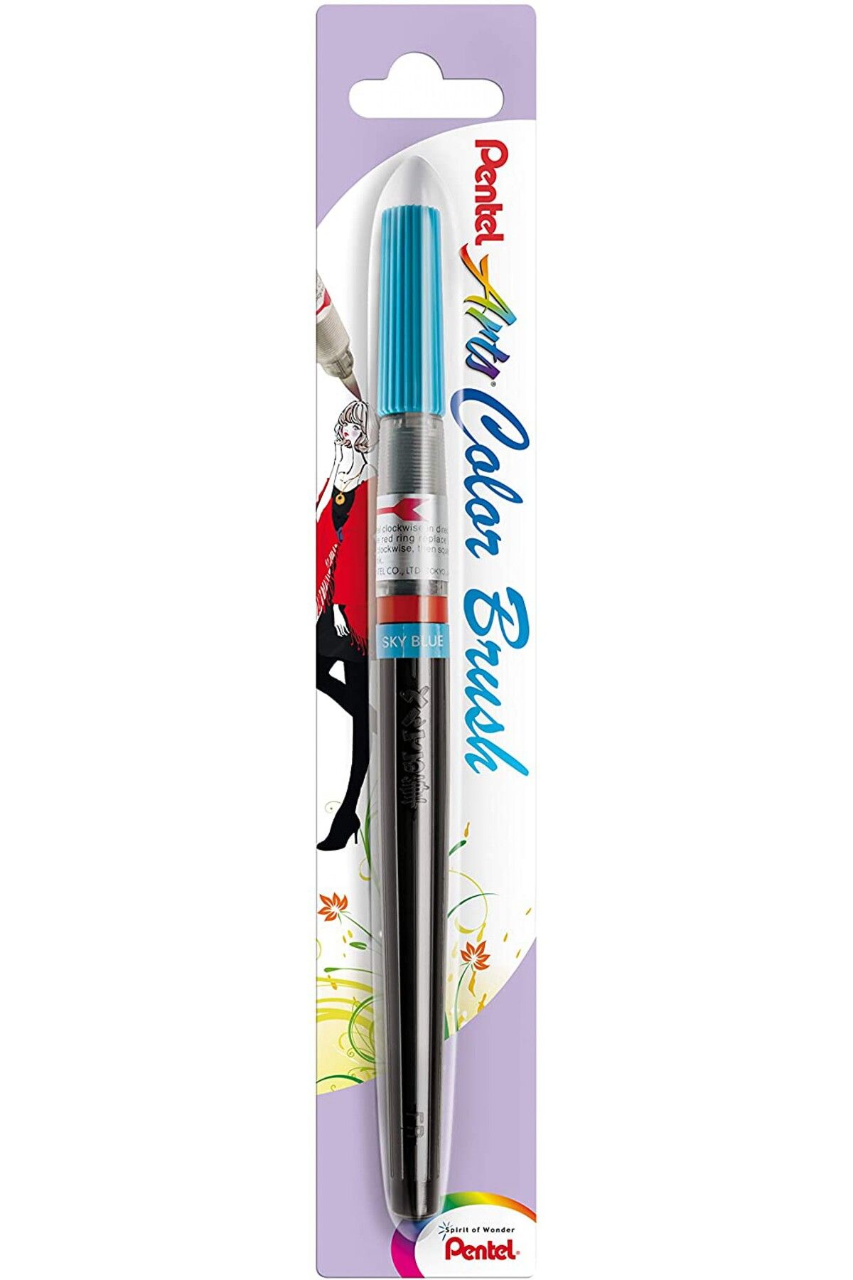 Pentel Arts Colour Brush Fırça Uçlu Boya Kalemi - Gök Mavisi Xgfl-110x