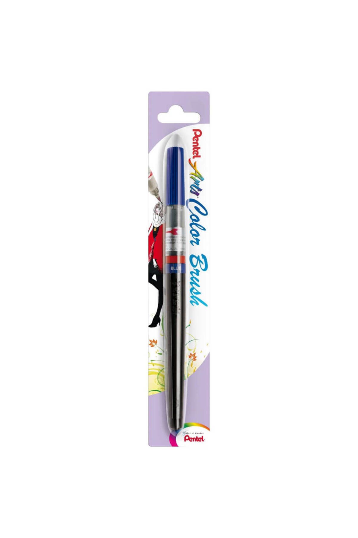 Pentel Arts Colour Brush Fırça Uçlu Boya Kalemi - Mavi Xgfl-103x