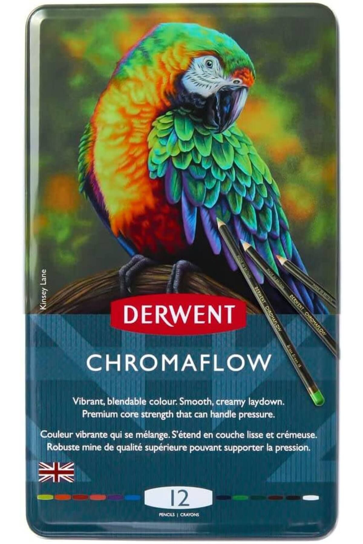 Derwent Chromaflow 12'li Kuru Boya Kalem Seti / 2305856