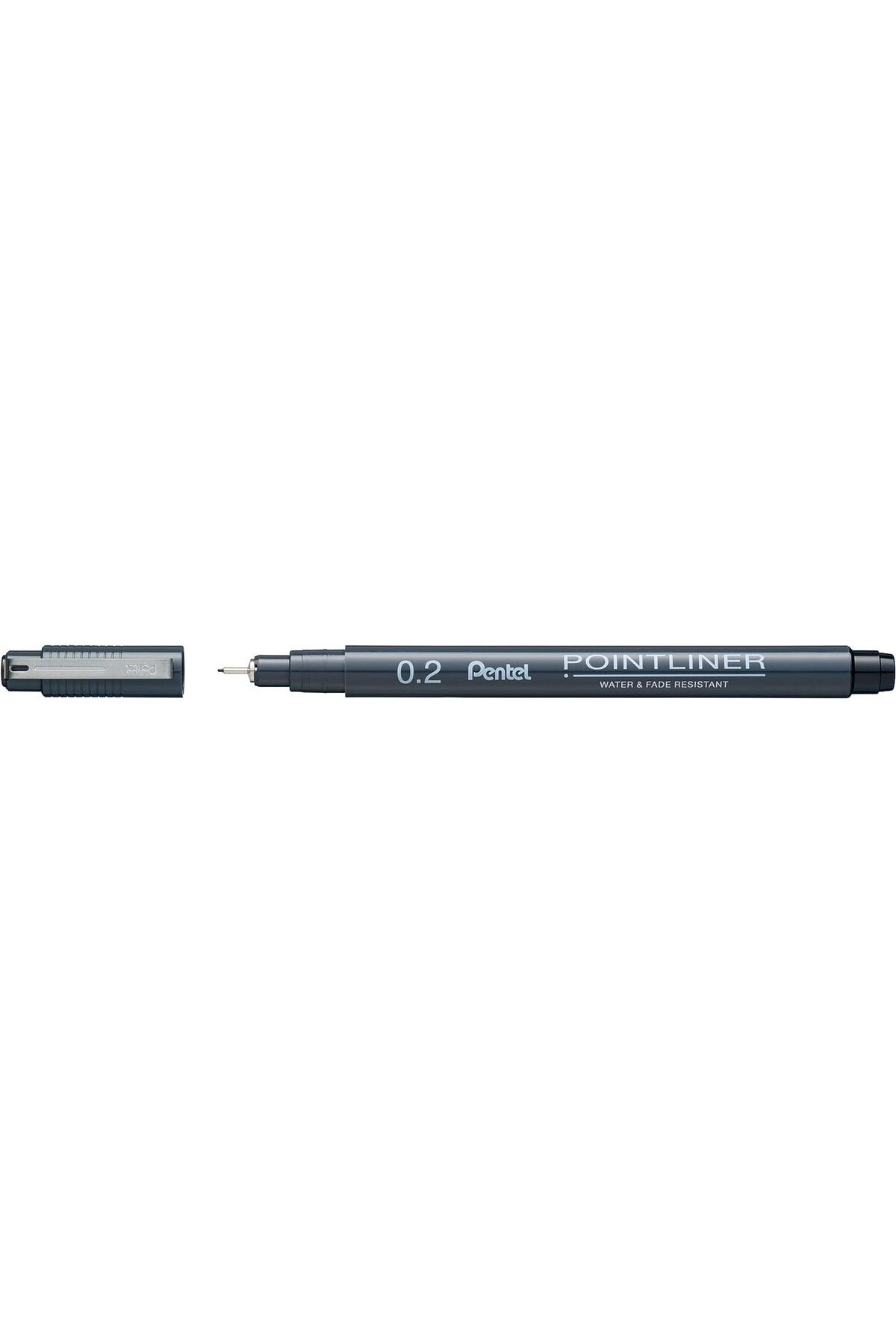 Pentel Pointliner Fiber Uçlu Teknik Çizim Kalemi 0.2mm