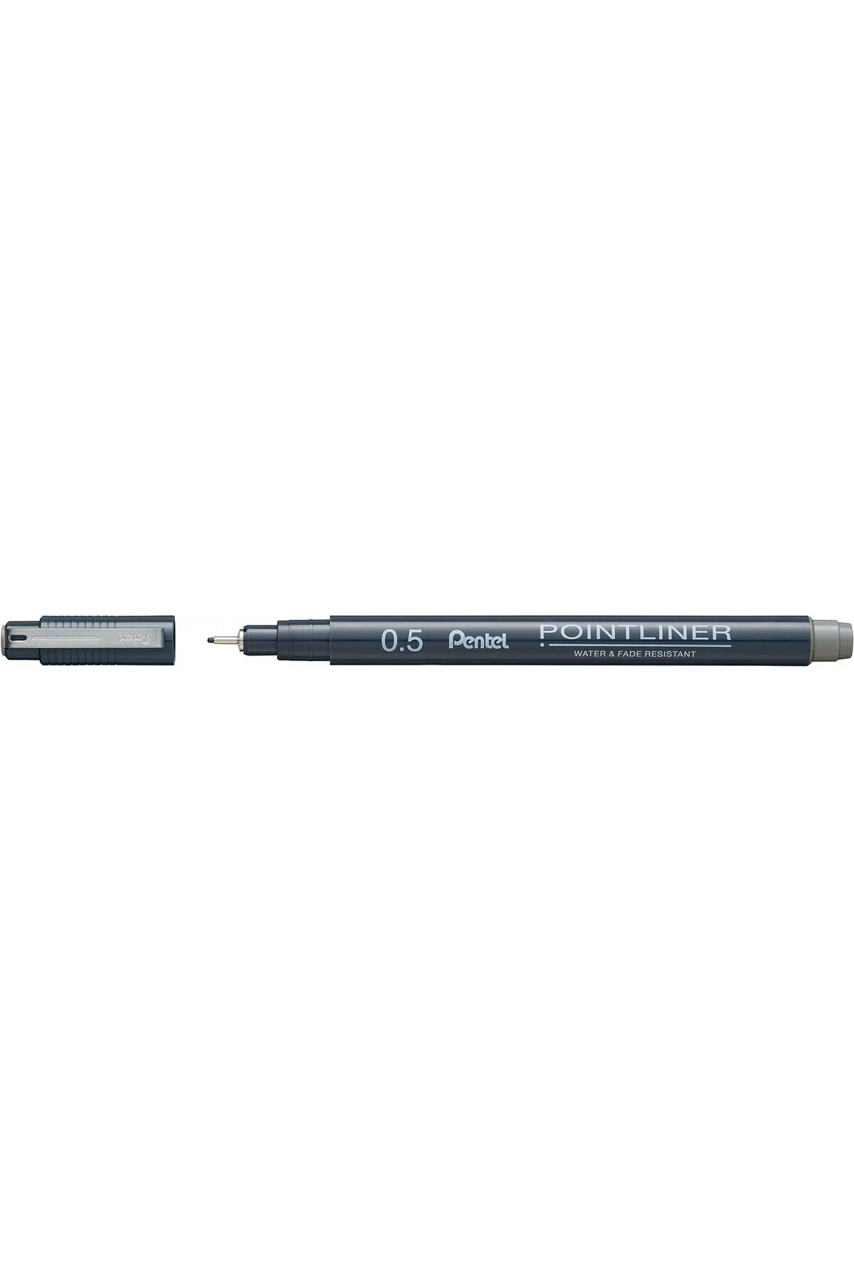 Pentel Pointliner Fiber Uçlu Teknik Çizim Kalemi 0.5mm Grey