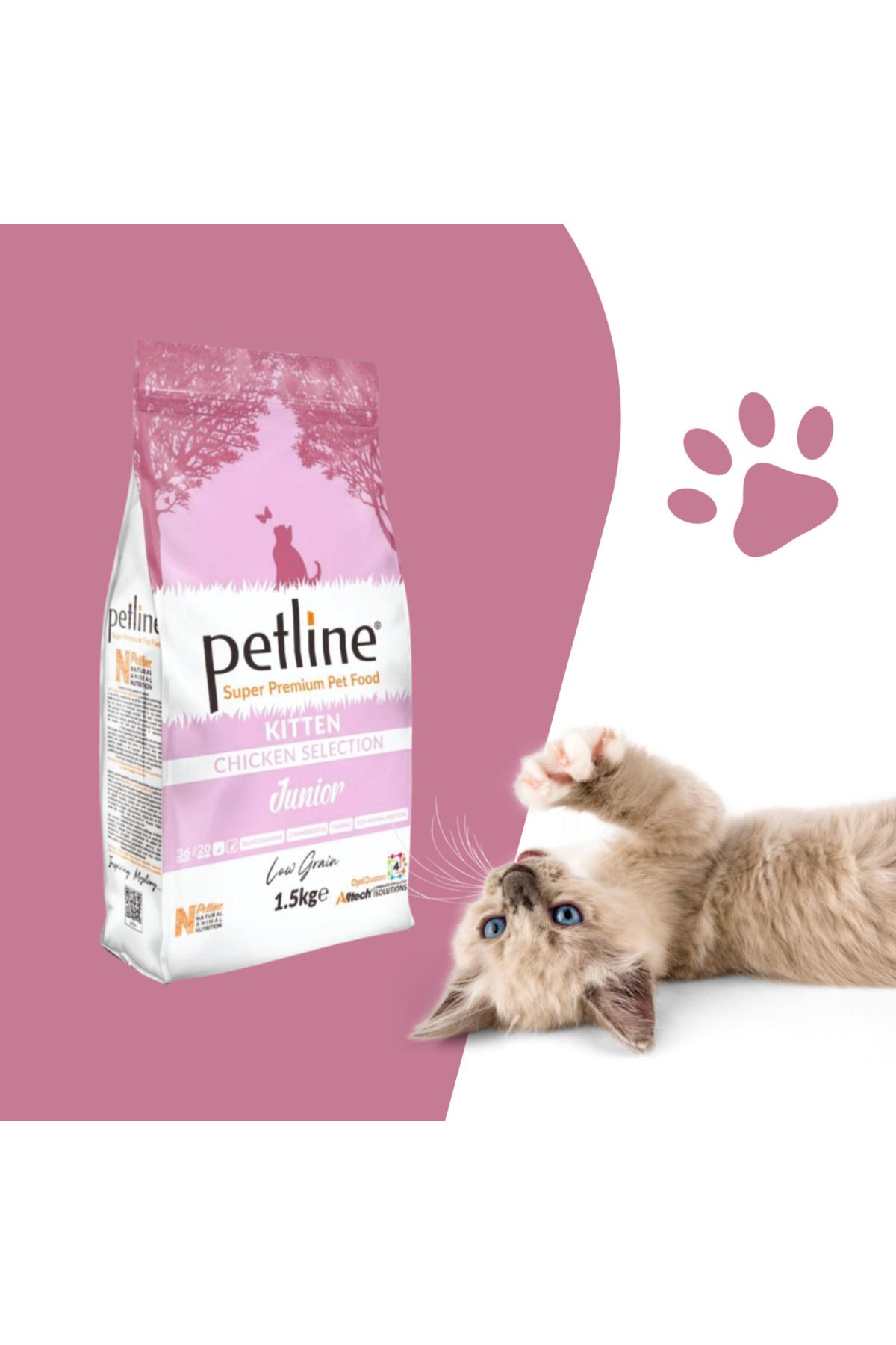 Petline Super Premium Kitten Tavuklu Yavru Kedi Maması 1,5 Kg