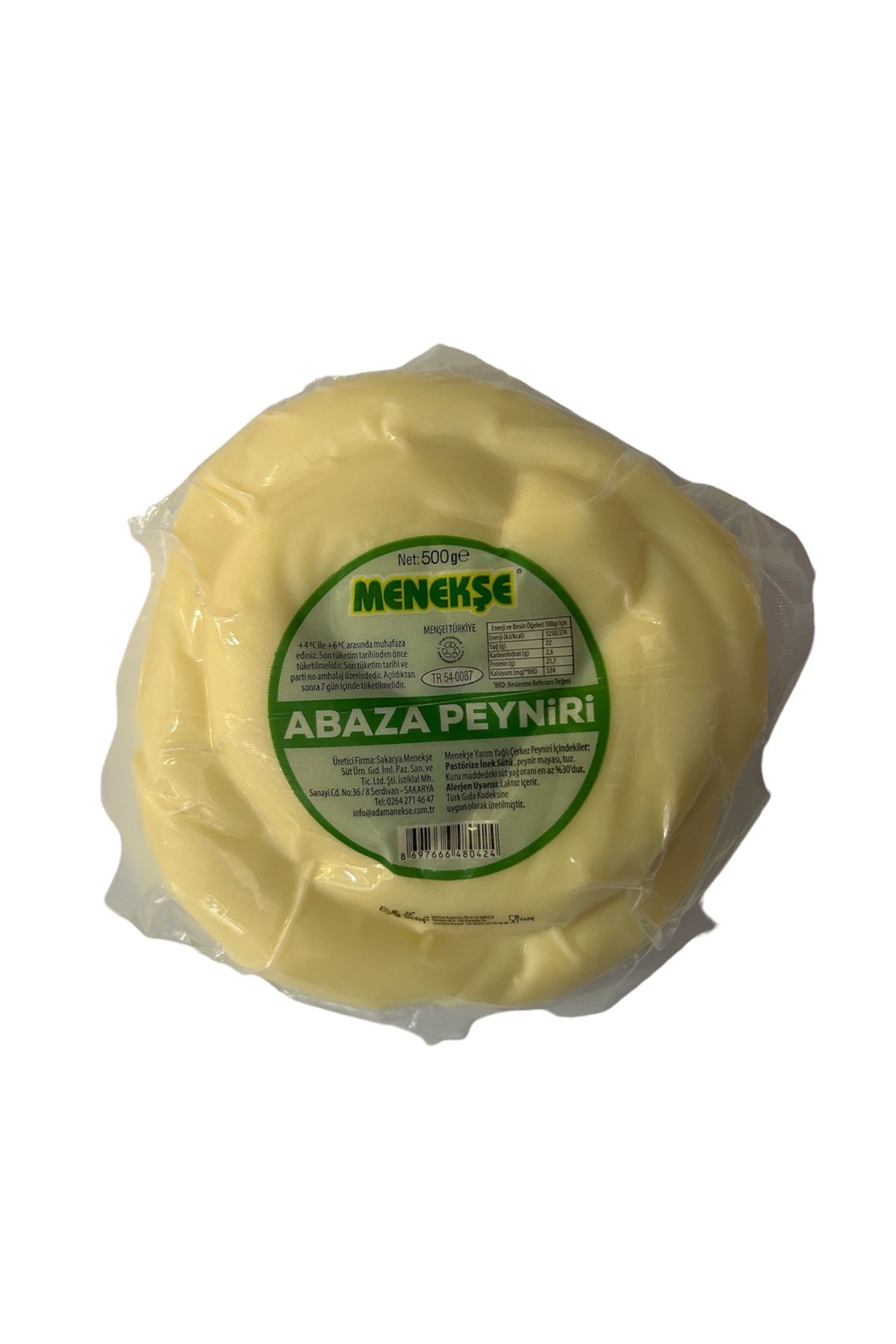 Menekşe Yarım Yağlı Abaza Peyniri( 500 gr.)