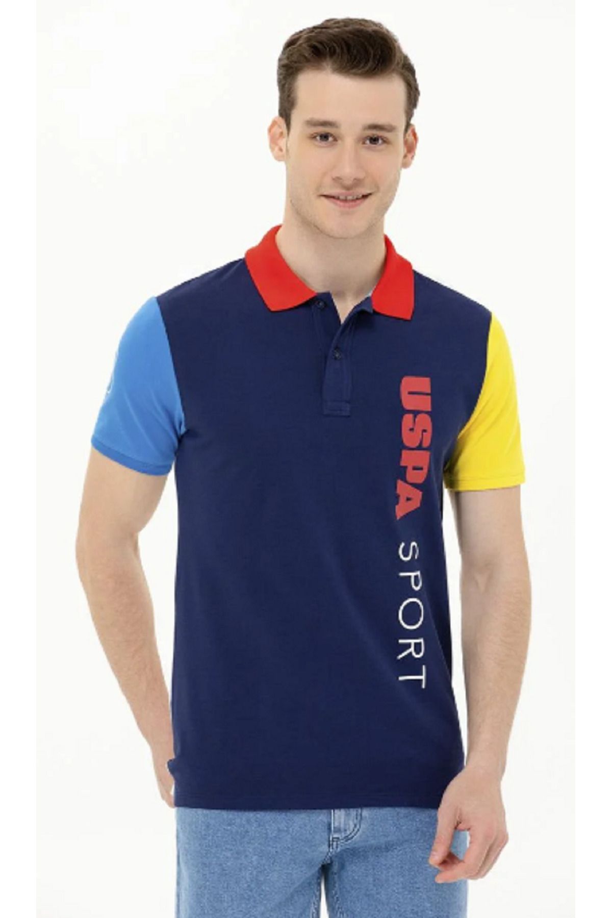 U.S. Polo Assn. Polo Yaka Lacivert Erkek T-shirt Sport