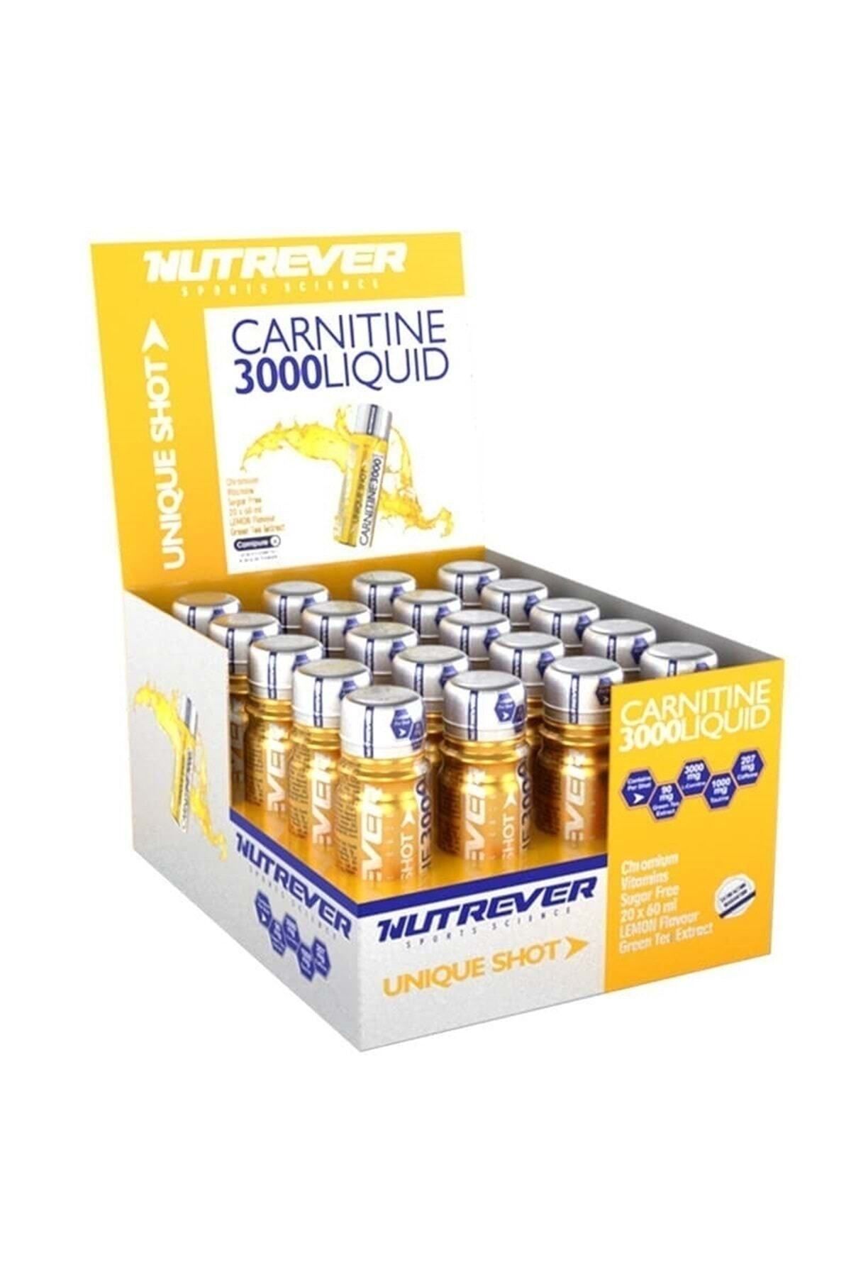 Nutrever L-carnitine 3000 Mg Liquid 20 Ampul Limon Aroma