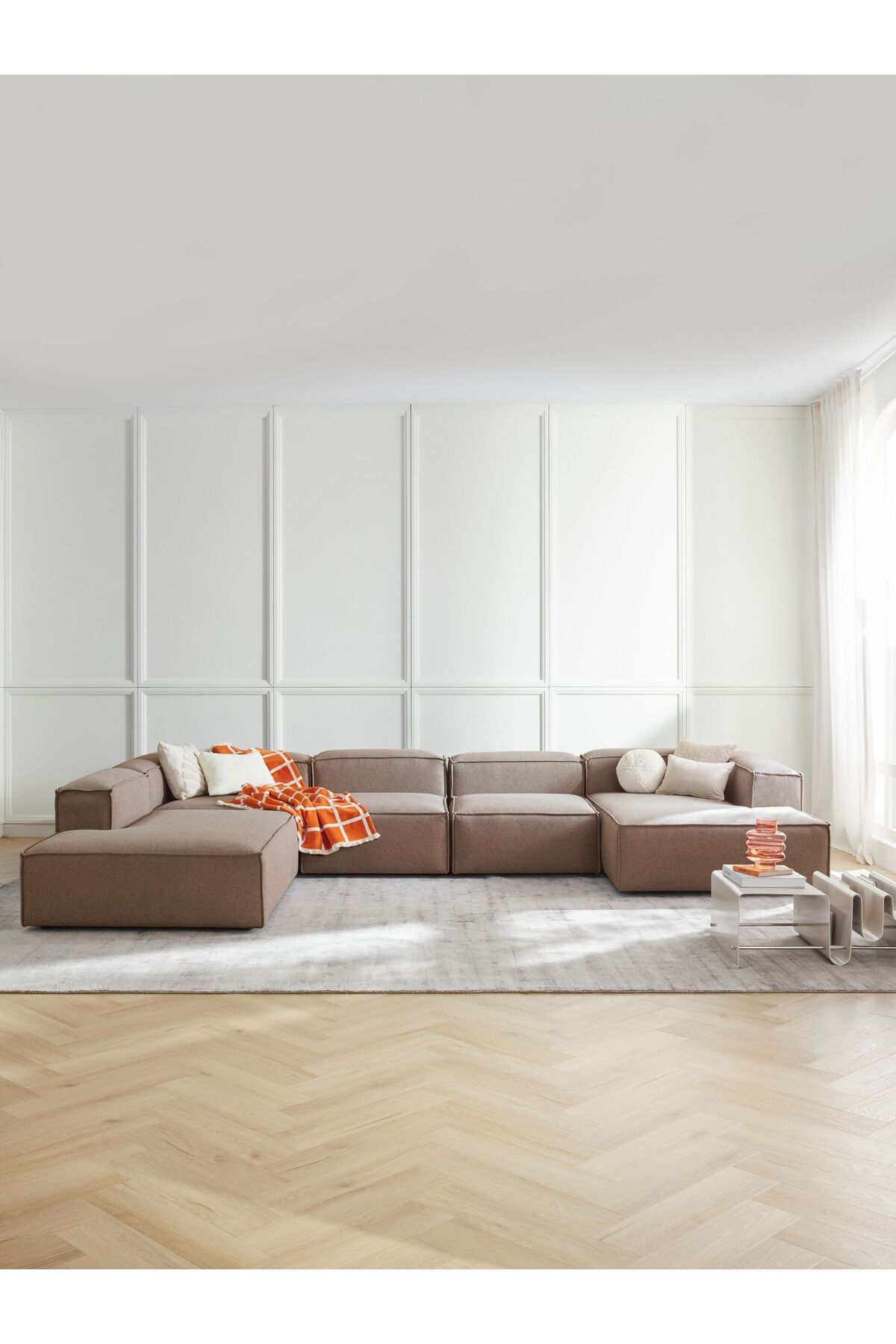 S Home Design Concept Frida 5 Modül Pofidik Modüler Kanepe XL Köşe Koltuk Takımı