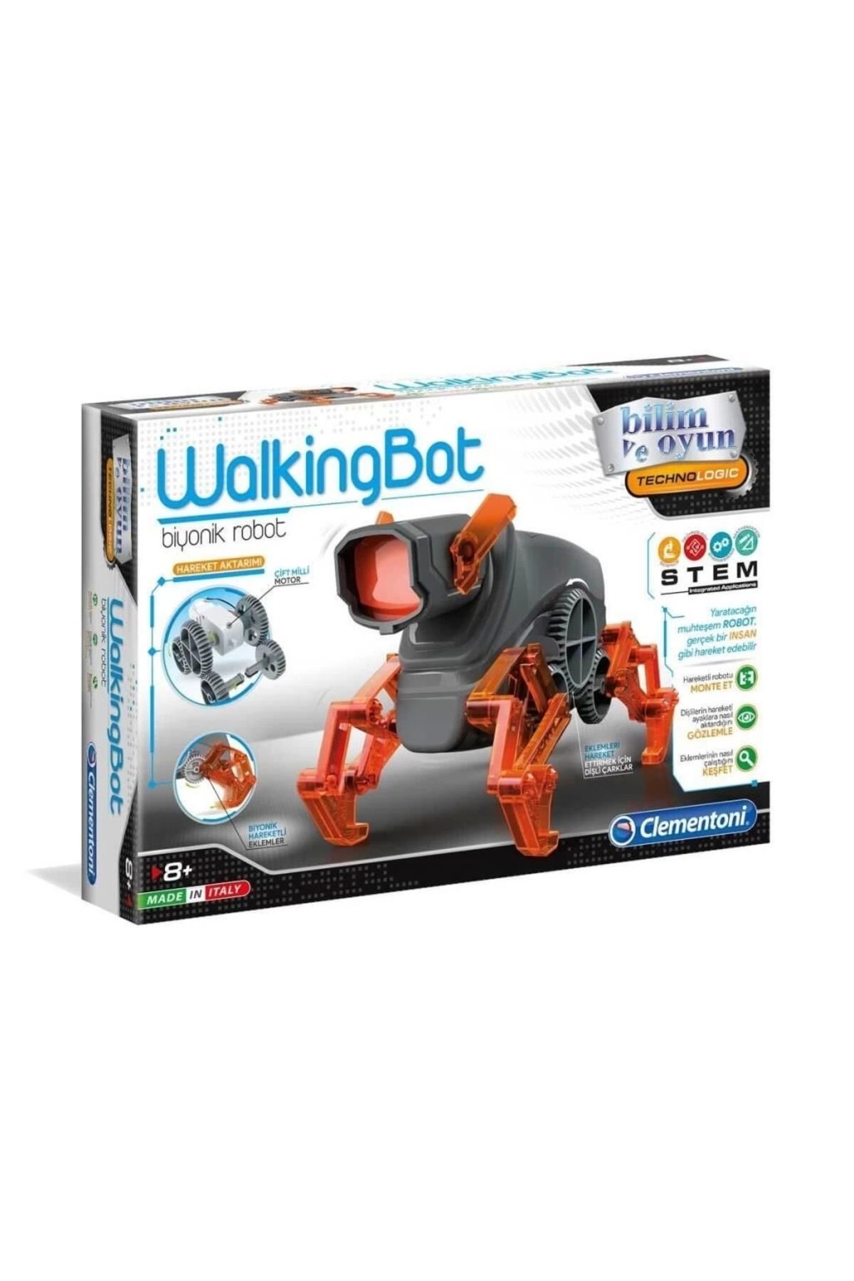 Clementoni 64441 Walkingbot - Robotik Laboratuvarı 8 Yaş